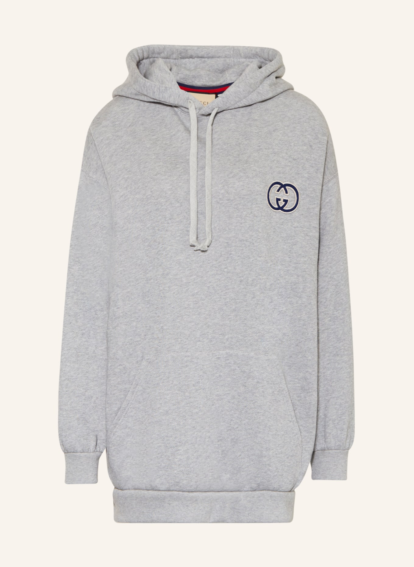 GUCCI Oversized hoodie, Color: 1037 GREY/MIX (Image 1)