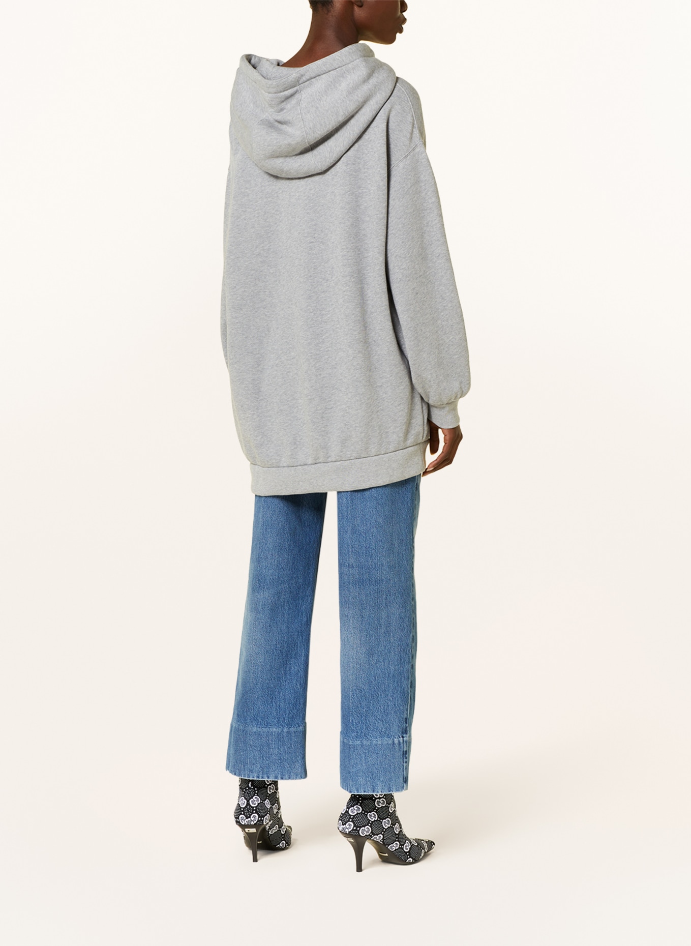 GUCCI Oversized hoodie, Color: 1037 GREY/MIX (Image 3)