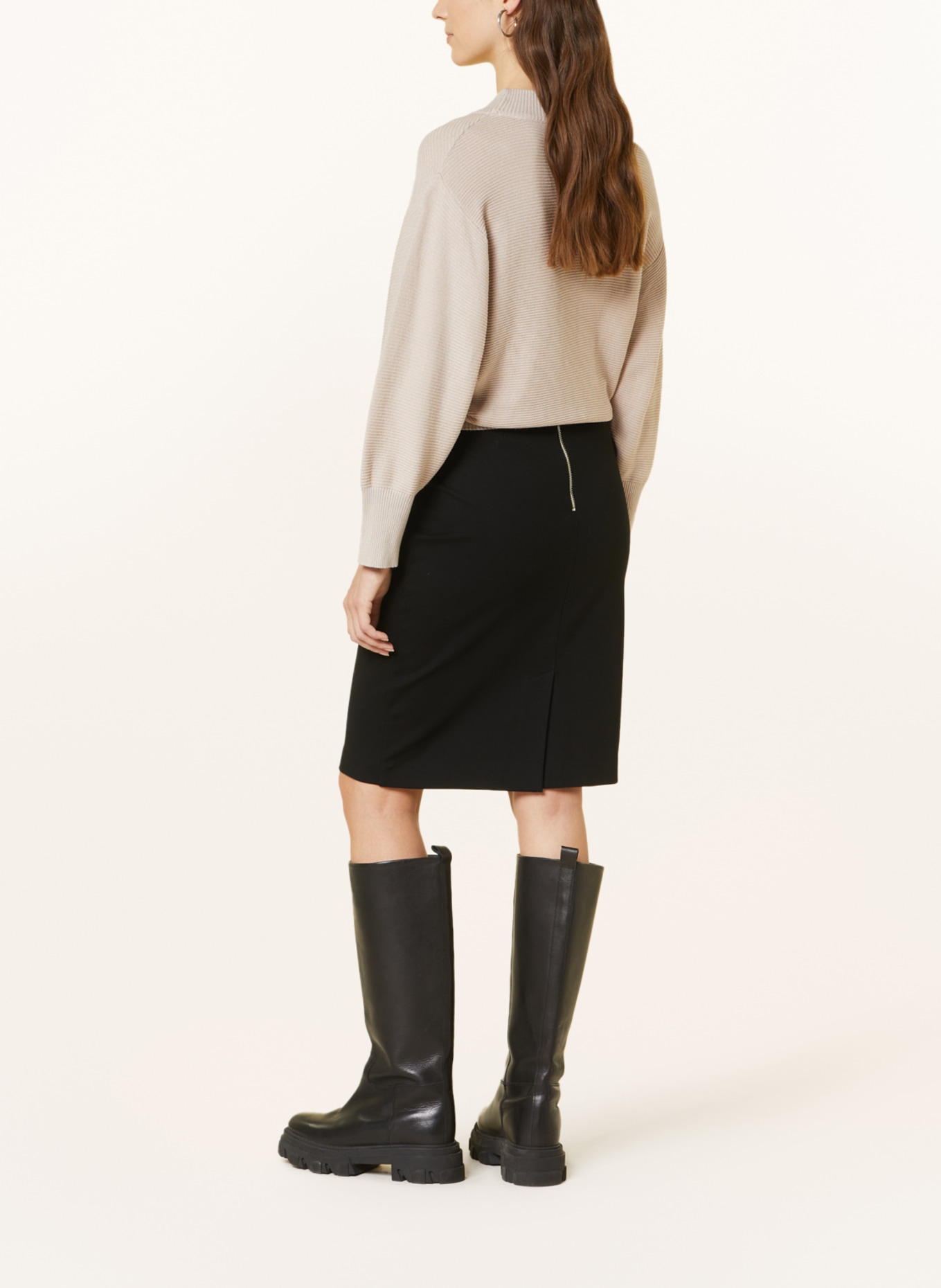 MORE & MORE Jersey skirt, Color: BLACK (Image 3)