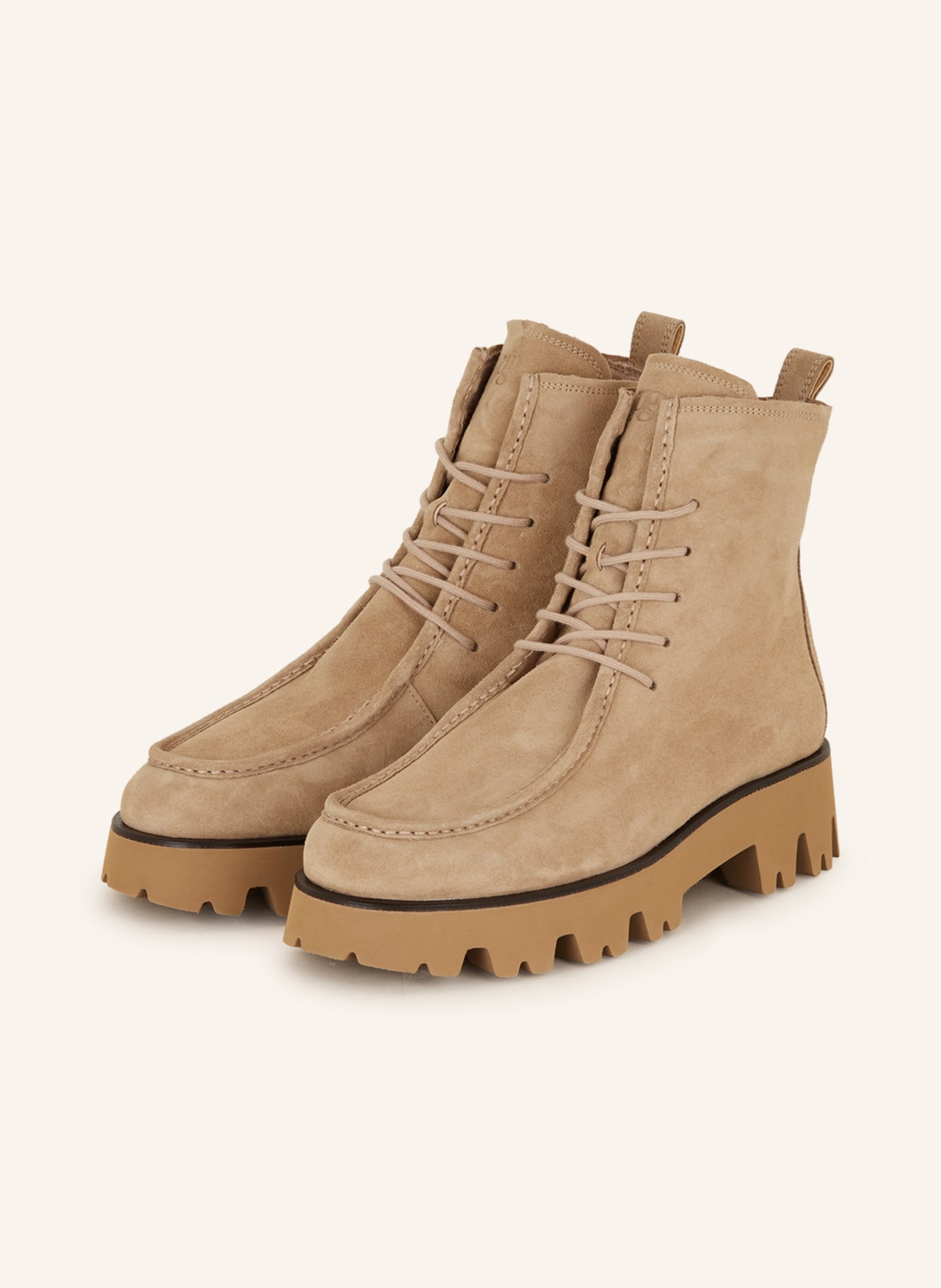 paul green Lace-up boots WALLABY, Color: BEIGE (Image 1)