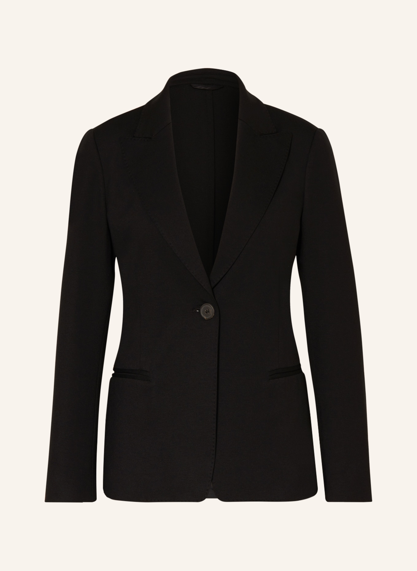 Kiltie Jersey blazer, Color: BLACK (Image 1)