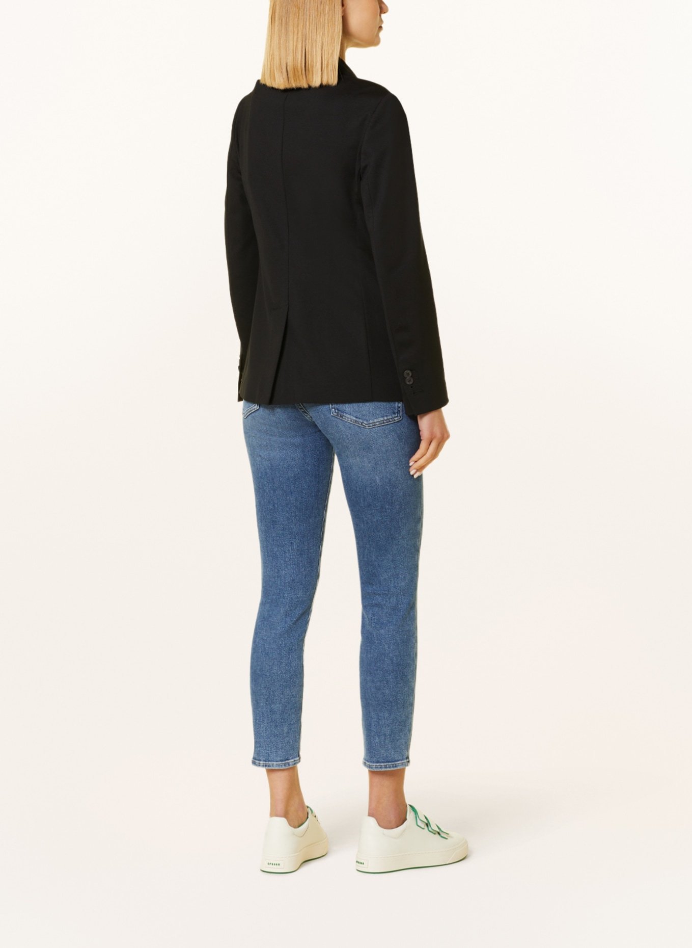 Kiltie Jersey blazer, Color: BLACK (Image 3)