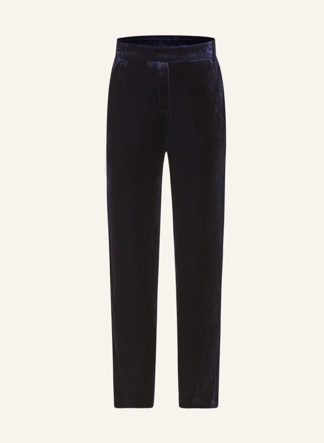 Kiltie Velvet pants, Color: DARK BLUE (Image 1)