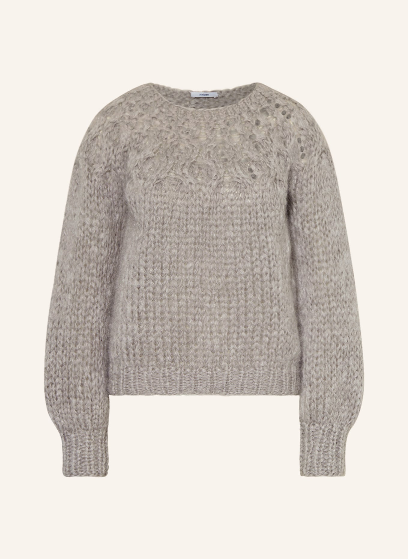 MAIAMI Mohair sweater, Color: GRAY (Image 1)