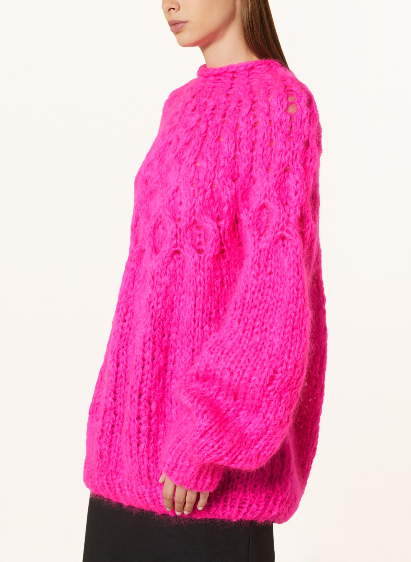 MAIAMI Oversized-Pullover aus Mohair, Farbe: NEONPINK (Bild 4)