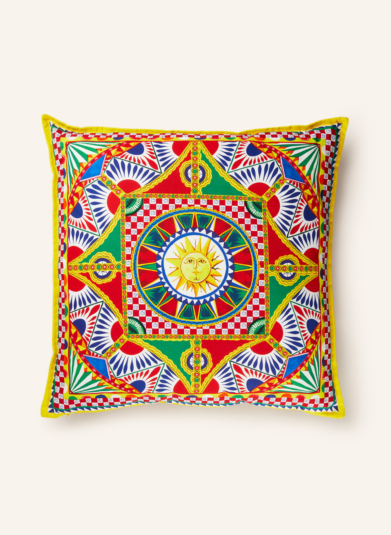DOLCE & GABBANA CASA Decorative cushion, Color: WHITE/ RED/ GREEN (Image 1)