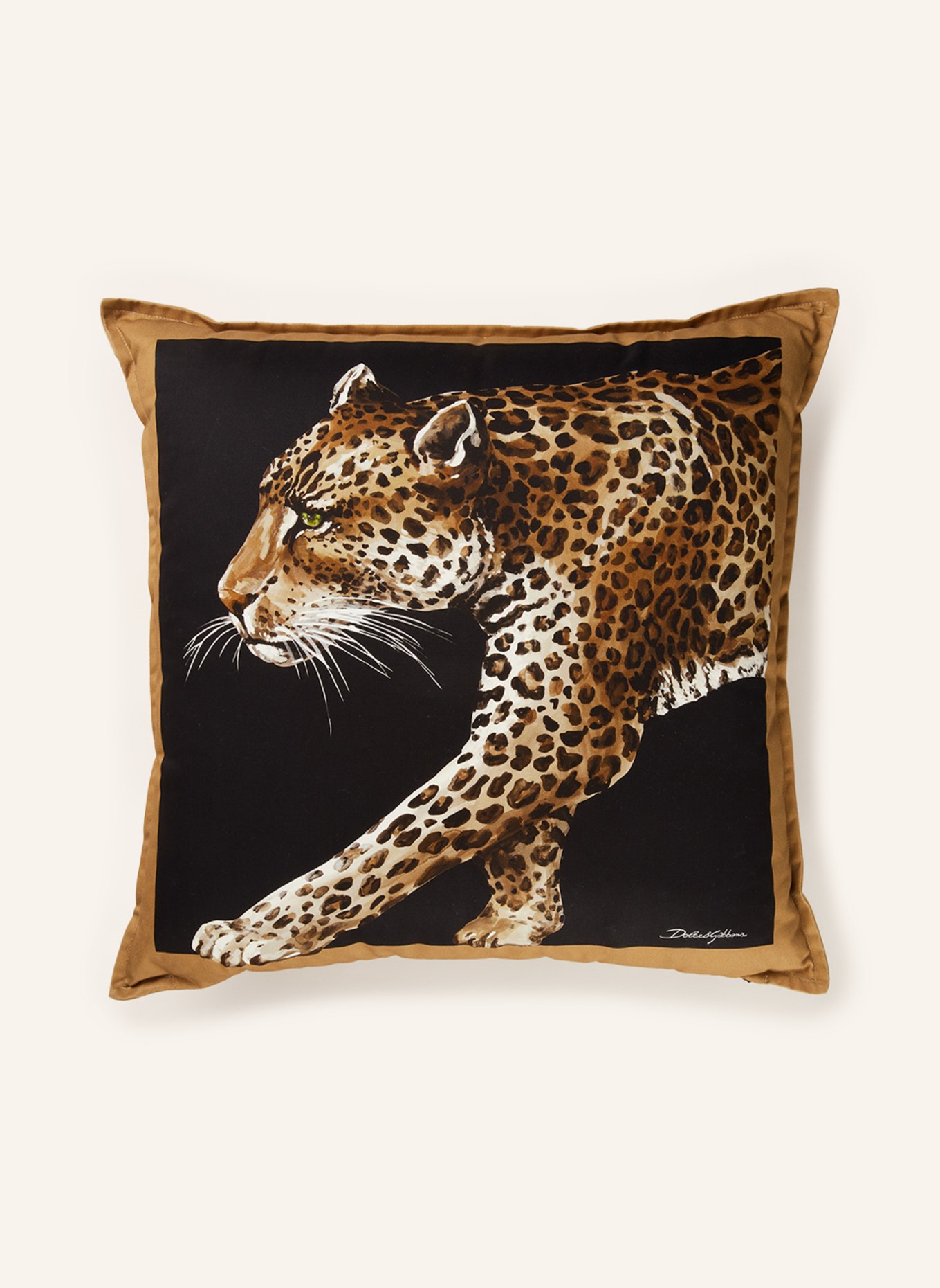 DOLCE & GABBANA CASA Decorative cushion, Color: BLACK/ BROWN/ WHITE (Image 1)