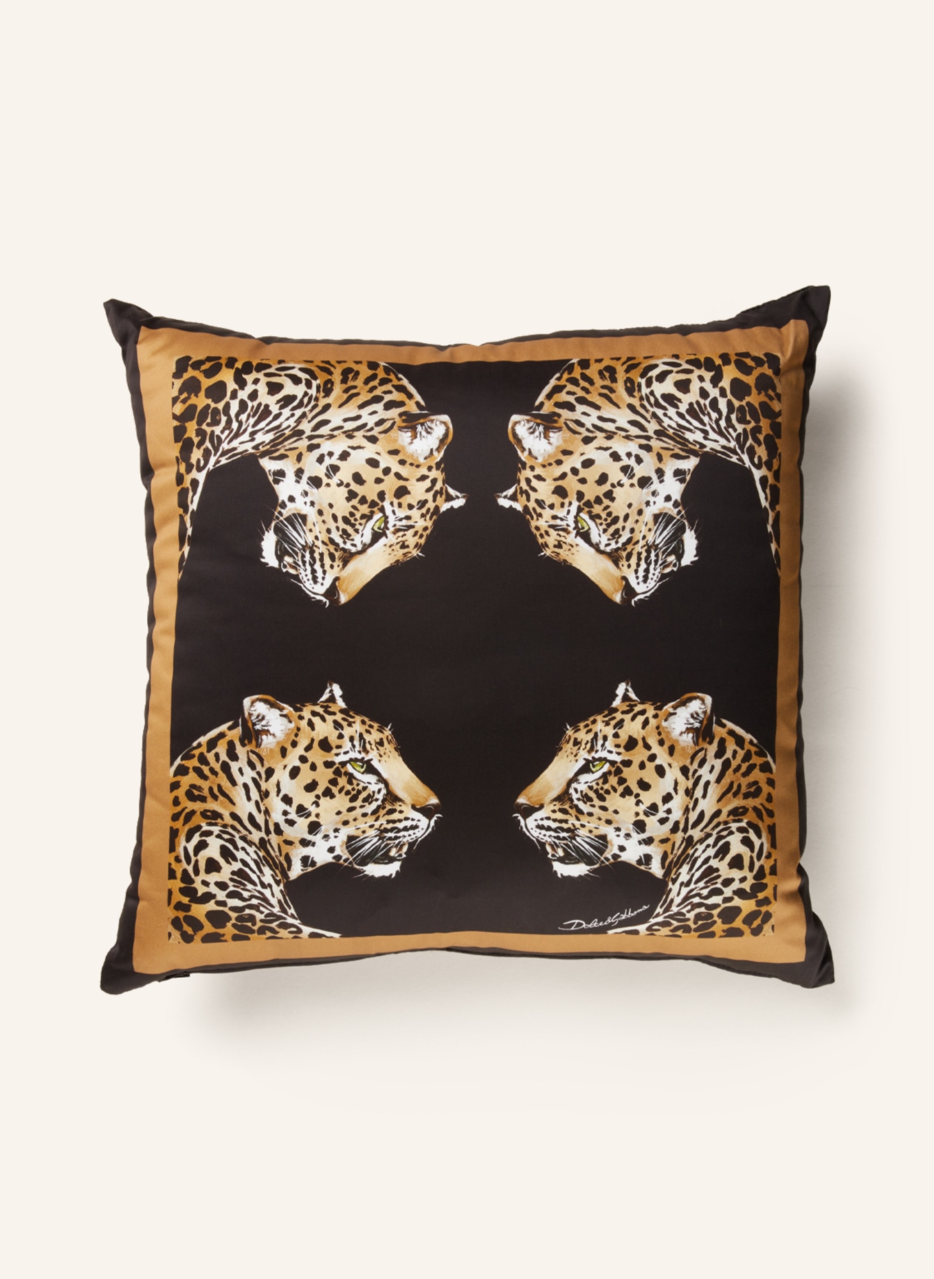 DOLCE & GABBANA CASA Decorative cushion, Color: BLACK/ LIGHT BROWN/ WHITE (Image 2)