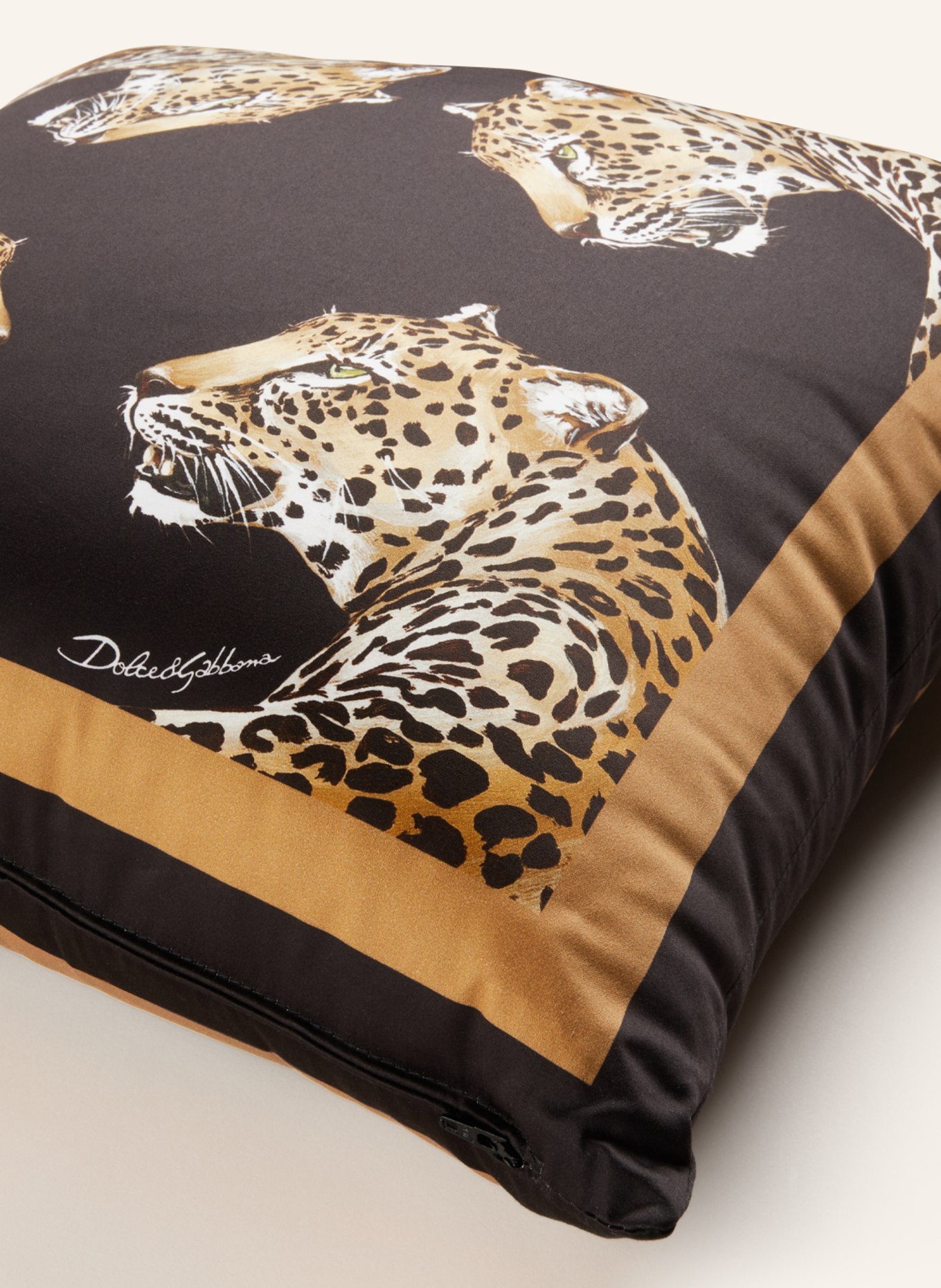 DOLCE & GABBANA CASA Decorative cushion, Color: BLACK/ LIGHT BROWN/ WHITE (Image 3)