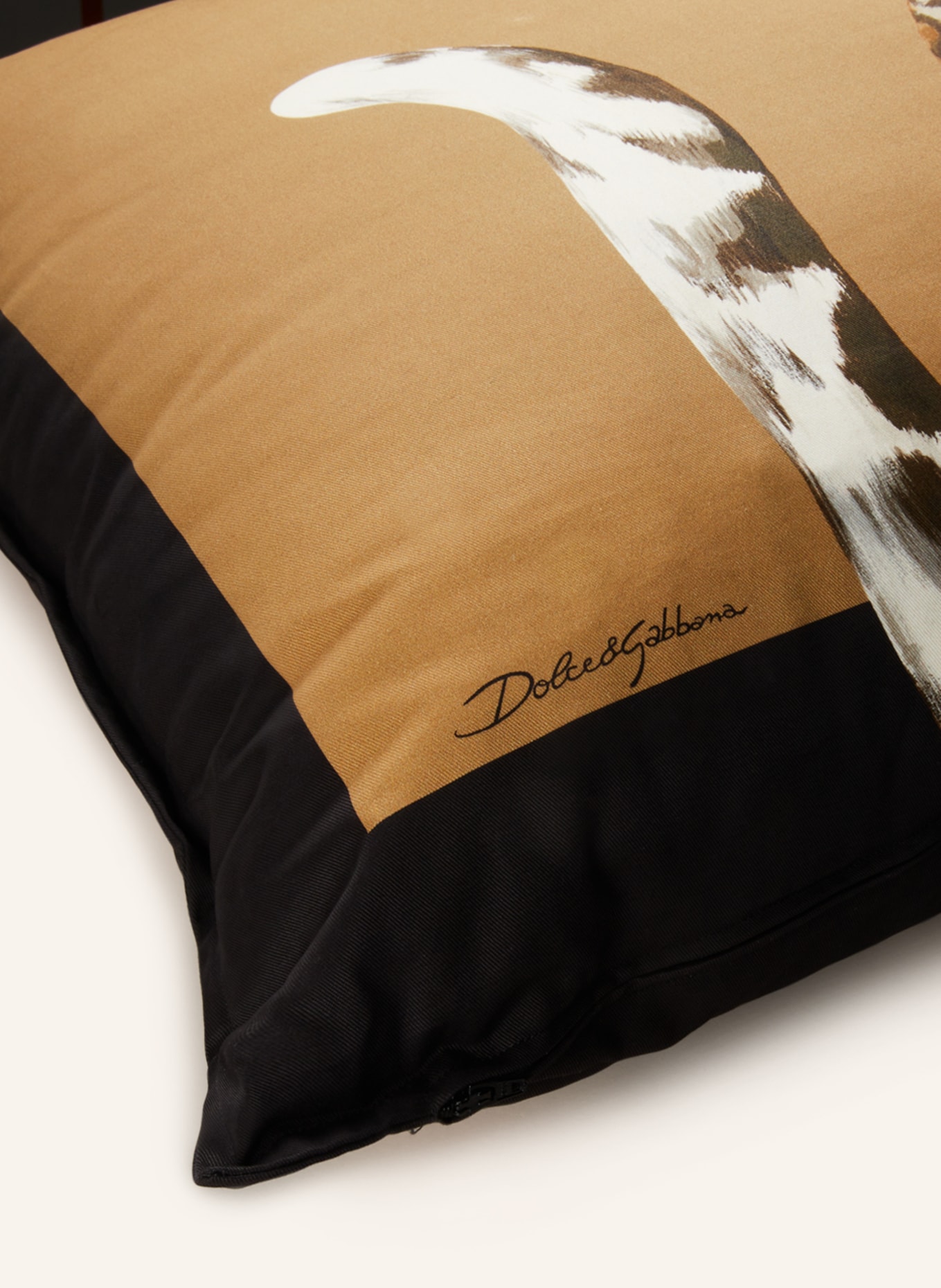 DOLCE & GABBANA CASA Decorative cushion, Color: BLACK/ LIGHT BROWN/ WHITE (Image 3)
