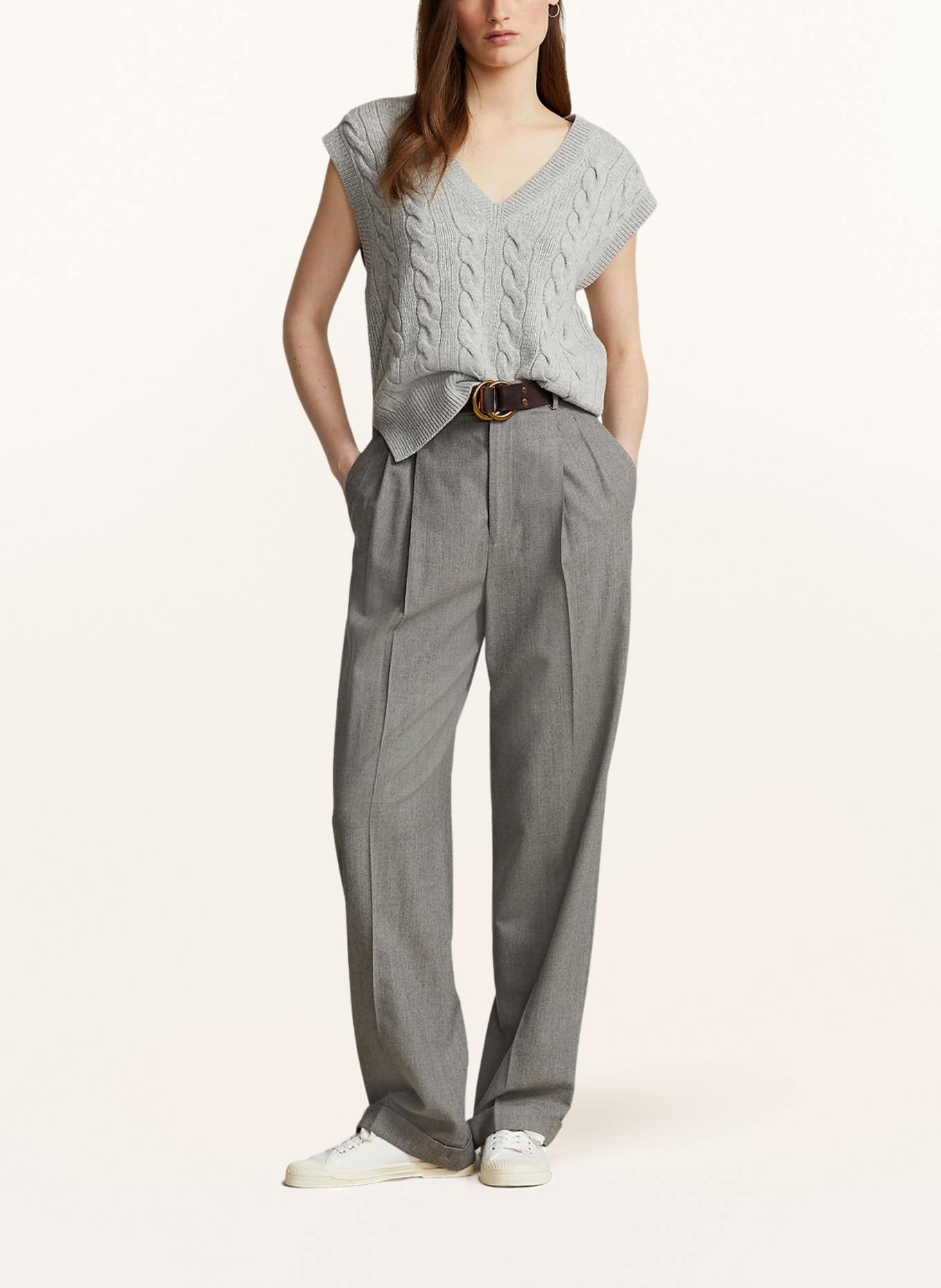 POLO RALPH LAUREN Pullunder: GRAU