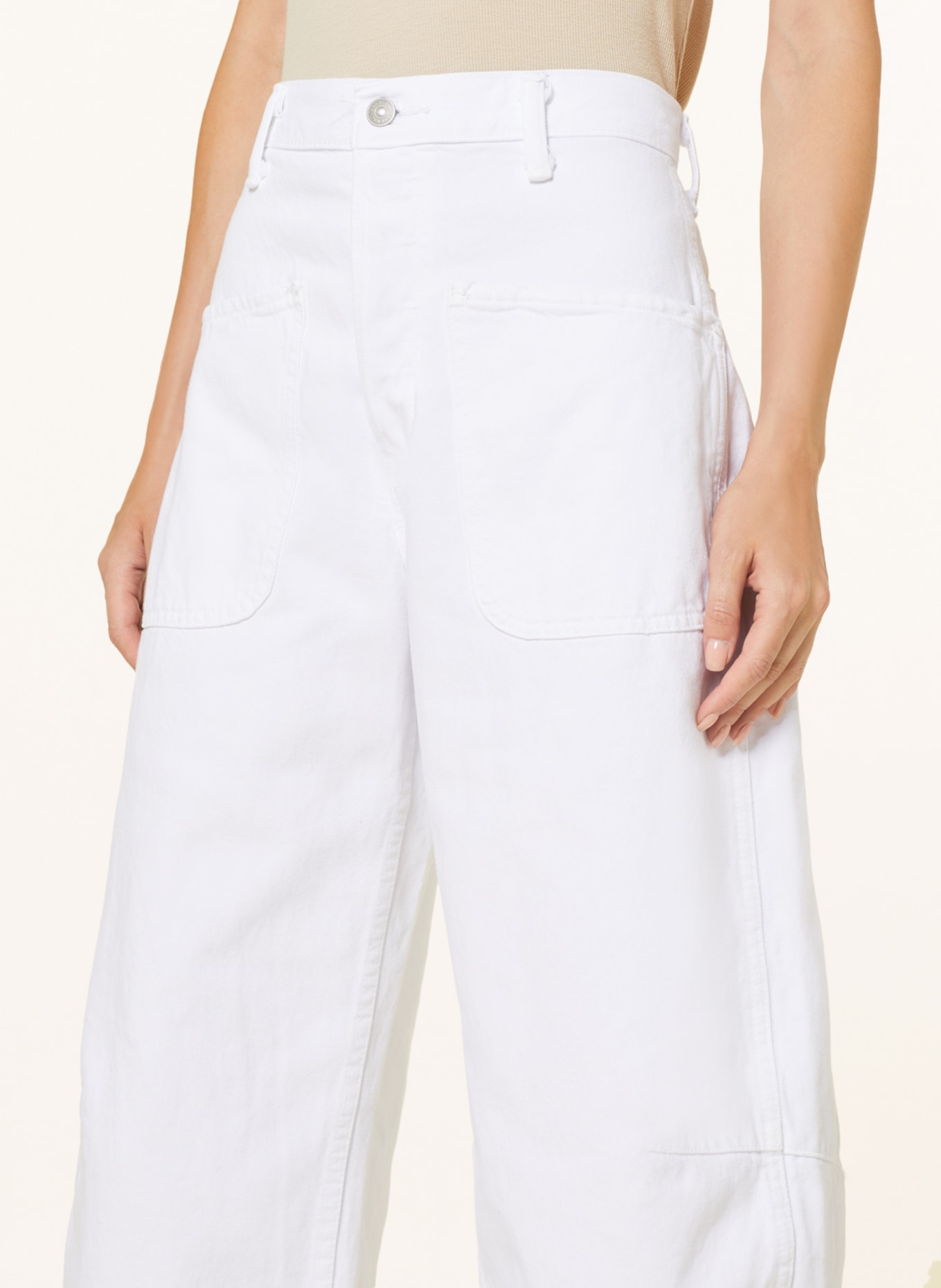POLO RALPH LAUREN 7/8 jeans, Color: WHITE (Image 5)