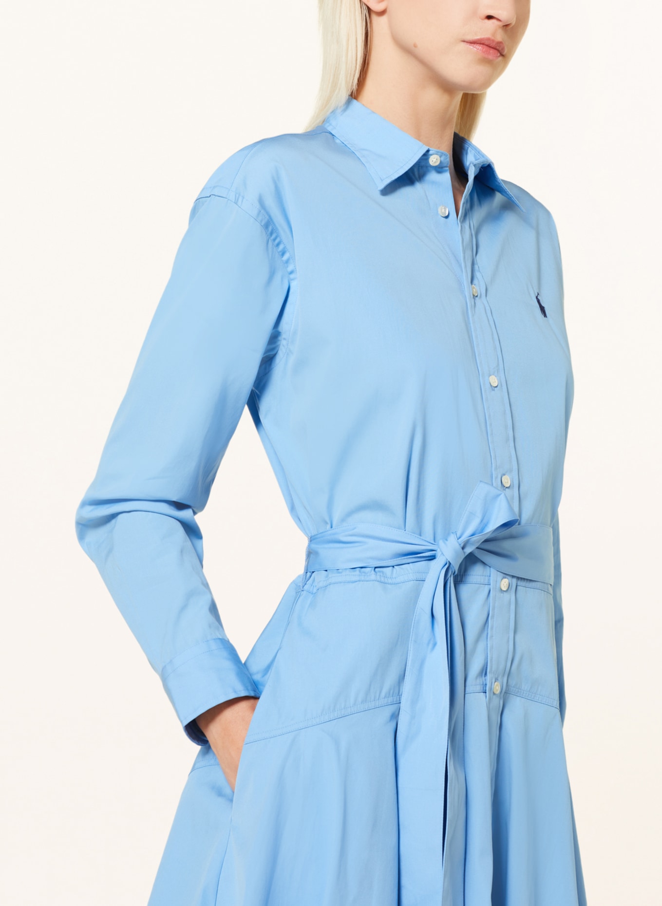 POLO RALPH LAUREN Hemdblusenkleid, Farbe: HELLBLAU (Bild 4)