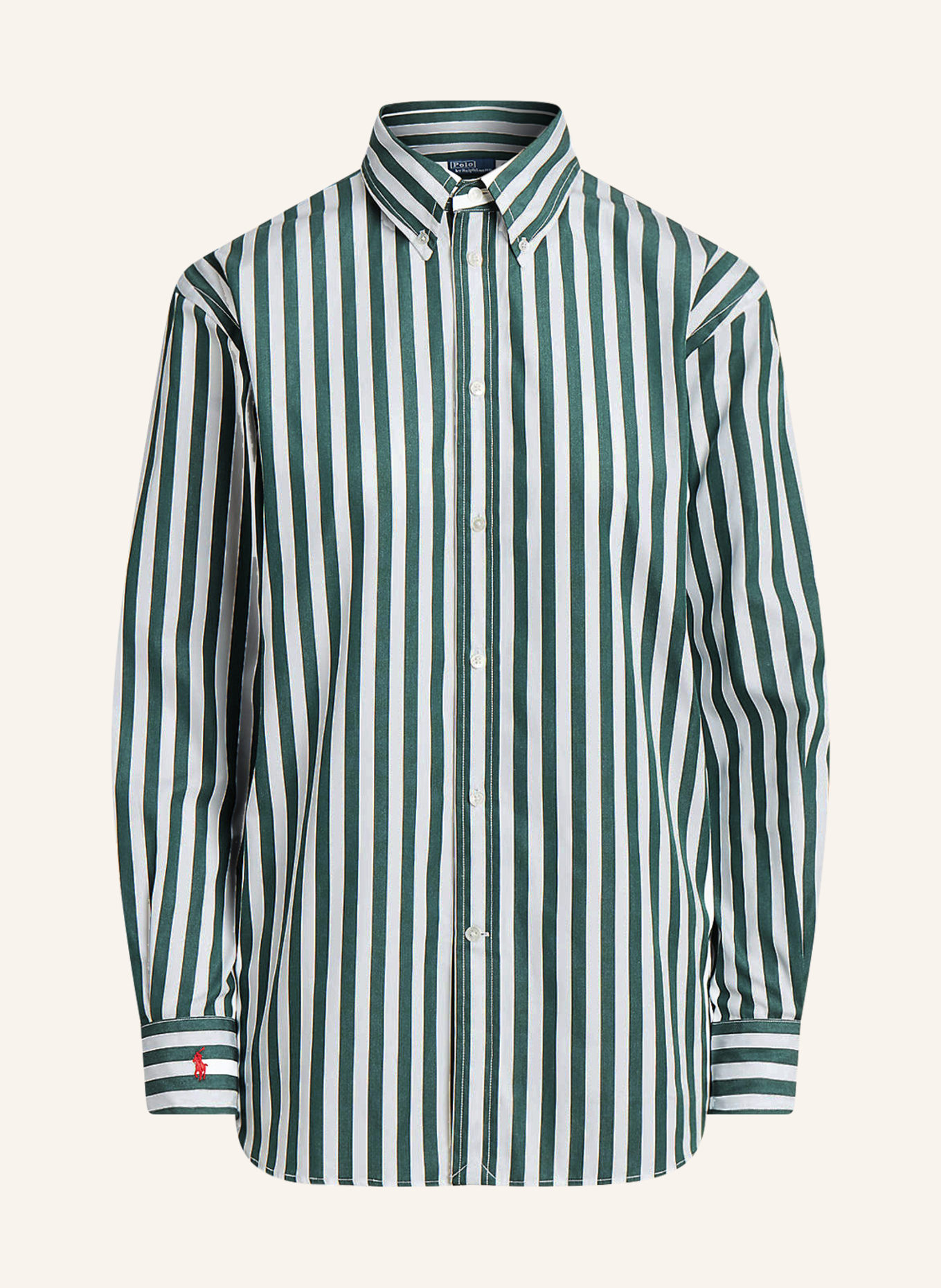POLO RALPH LAUREN Shirt blouse, Color: 001 1480A OLIVE/WHITE STRIPE (Image 1)
