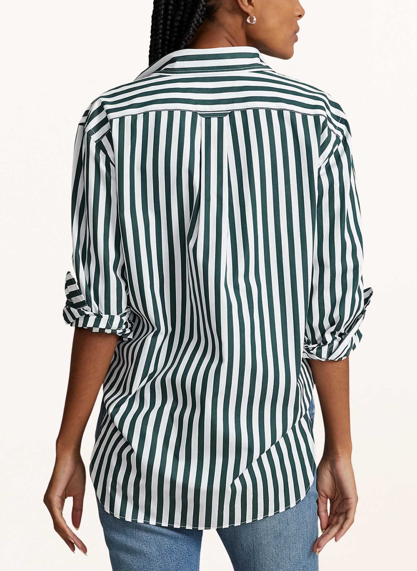 POLO RALPH LAUREN Shirt blouse, Color: 001 1480A OLIVE/WHITE STRIPE (Image 3)