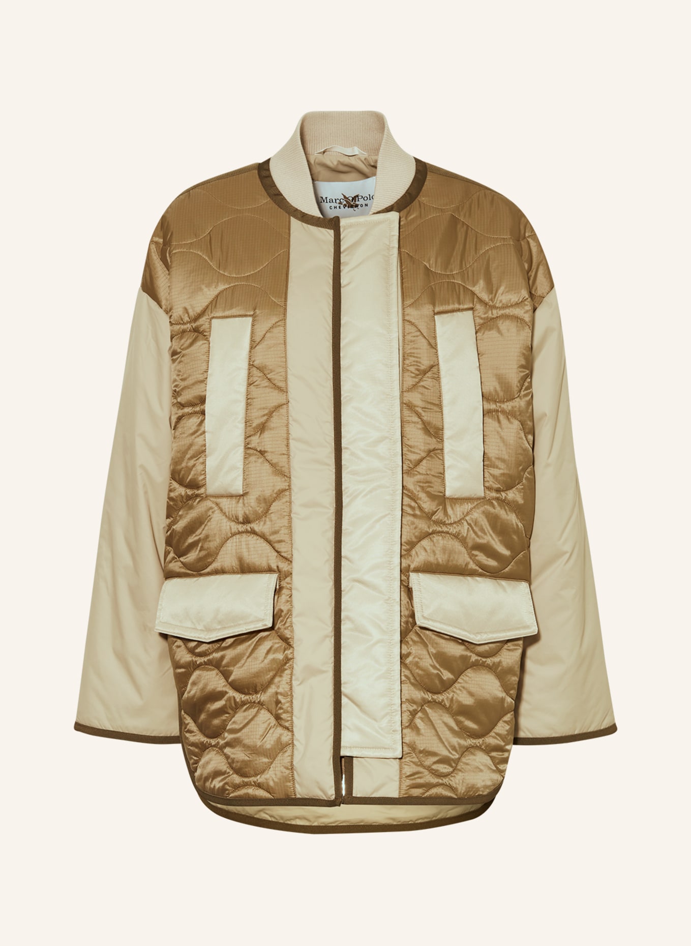 Marc O'Polo Quilted jacket, Color: BEIGE/ BROWN (Image 1)
