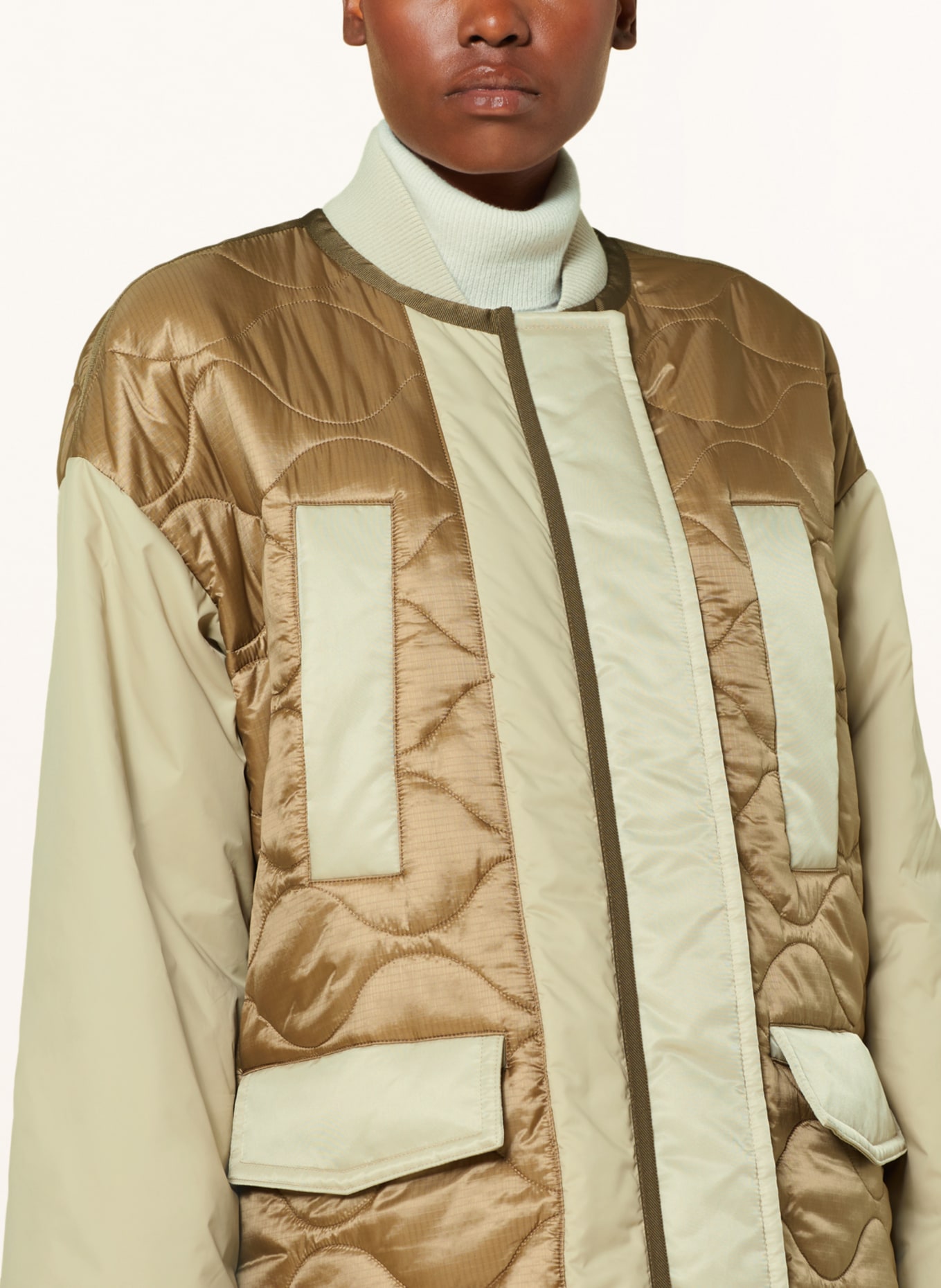 Marc O'Polo Quilted jacket, Color: BEIGE/ BROWN (Image 4)