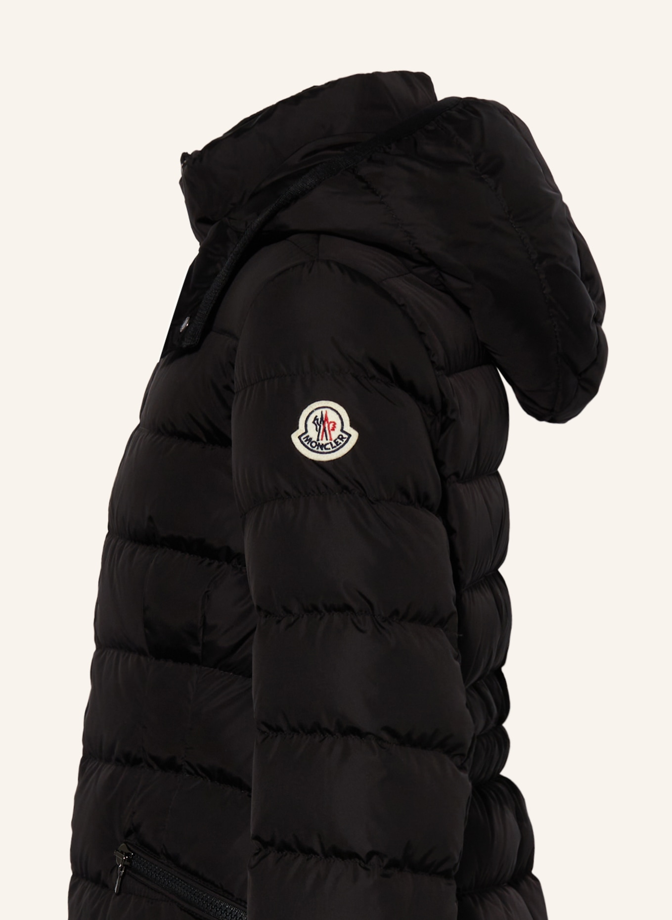 MONCLER enfant Péřový kabát CHARPAL s odnímatelnou kapucí, Barva: ČERNÁ (Obrázek 3)