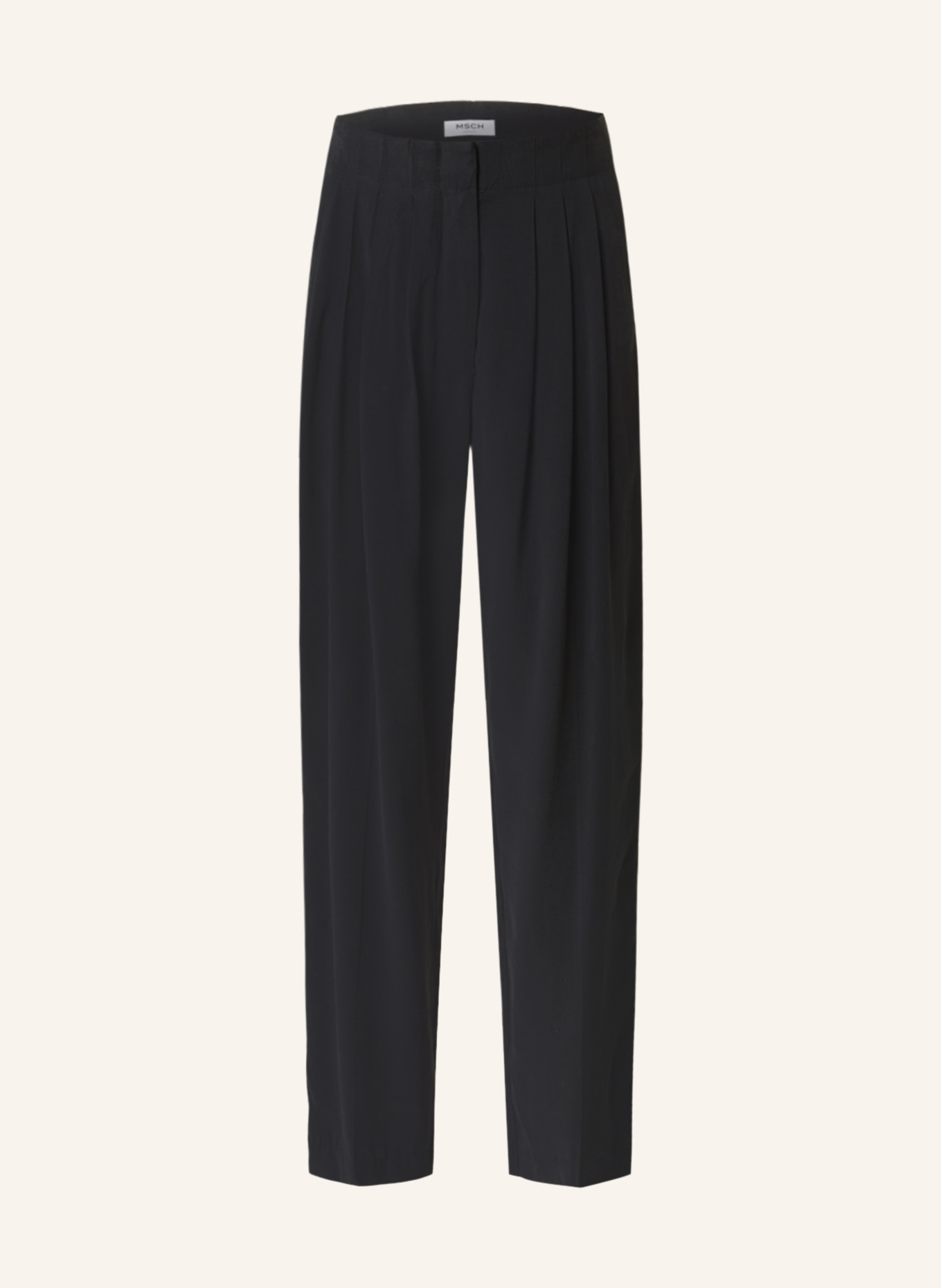 MSCH COPENHAGEN Wide leg trousers MSCHMADEIRA SELIA, Color: BLACK (Image 1)