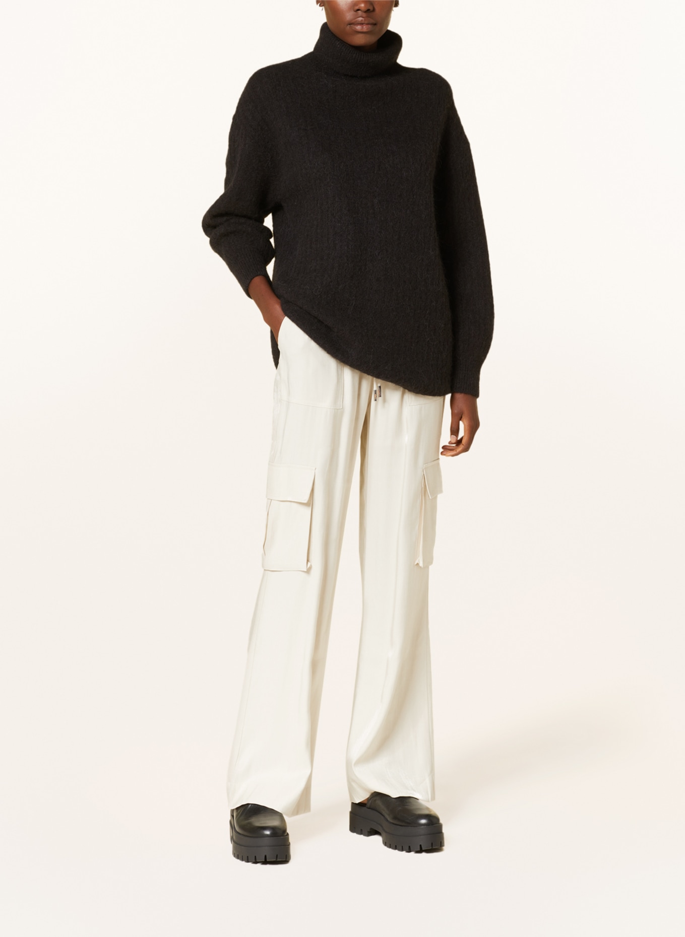 MSCH COPENHAGEN Oversized turtleneck sweater MSCHELISIA NENAYA, Color: BLACK (Image 2)