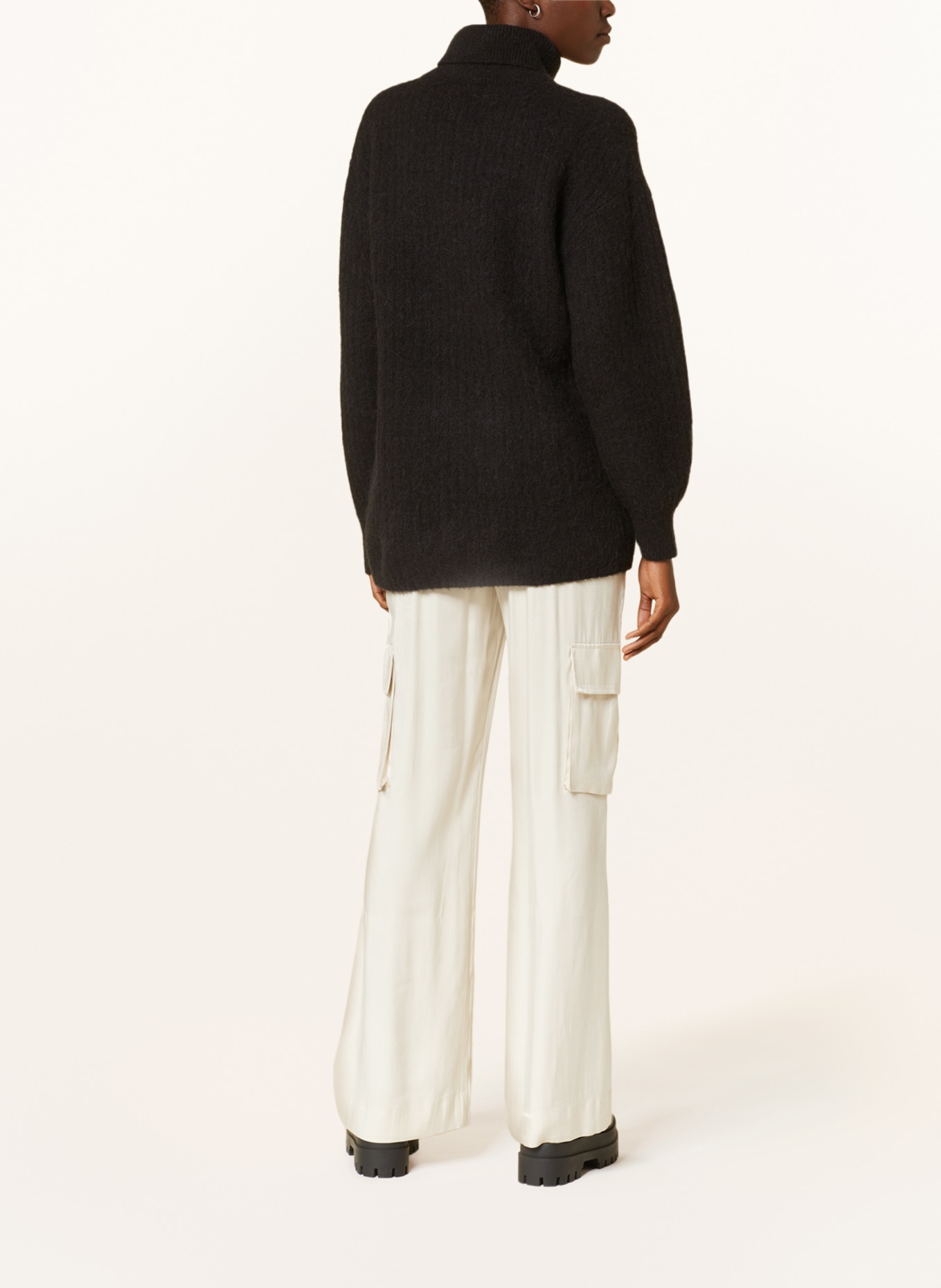 MSCH COPENHAGEN Oversized turtleneck sweater MSCHELISIA NENAYA, Color: BLACK (Image 3)
