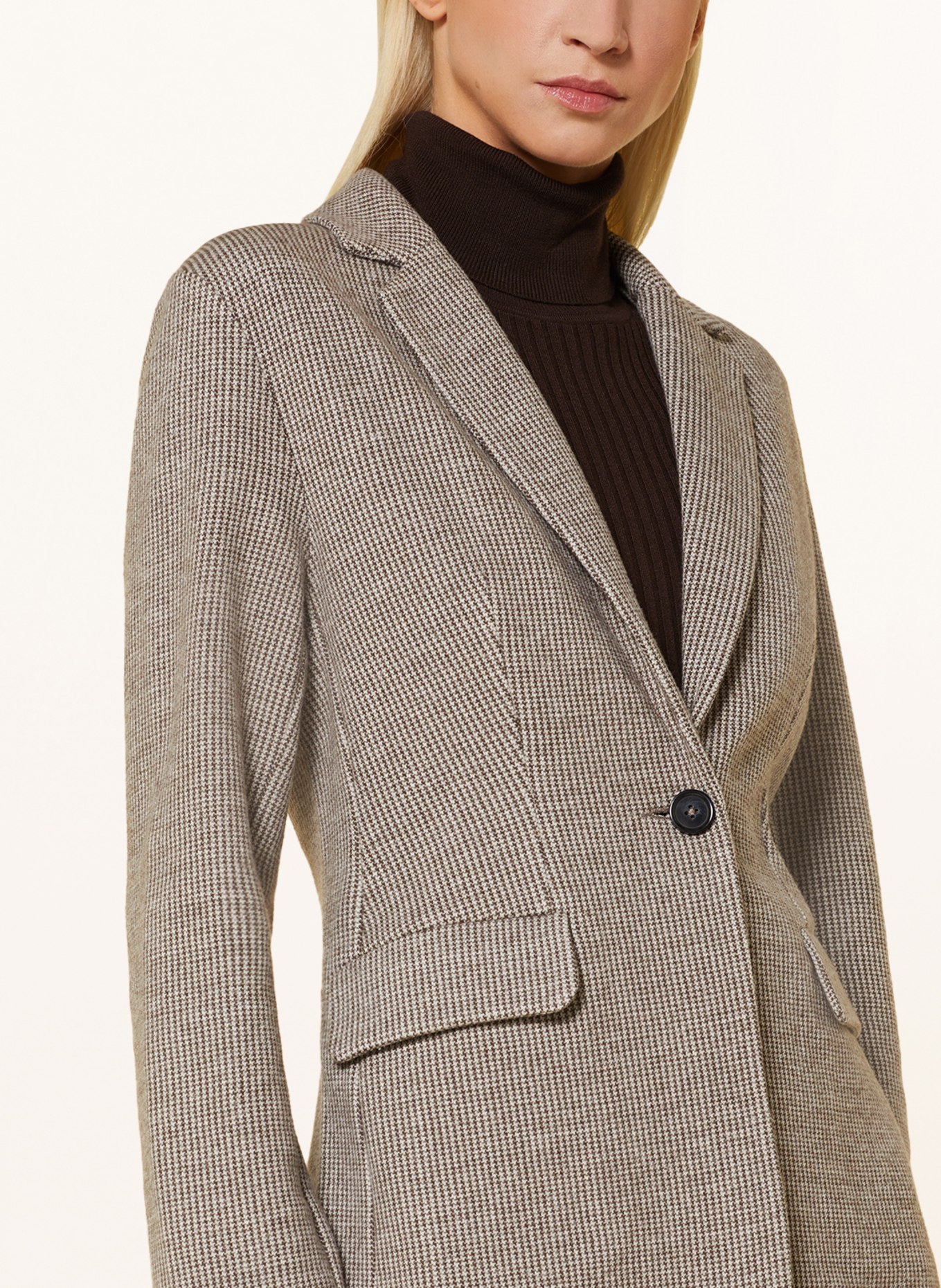 Marc O'Polo Jersey blazer, Color: BROWN/ LIGHT BROWN (Image 4)