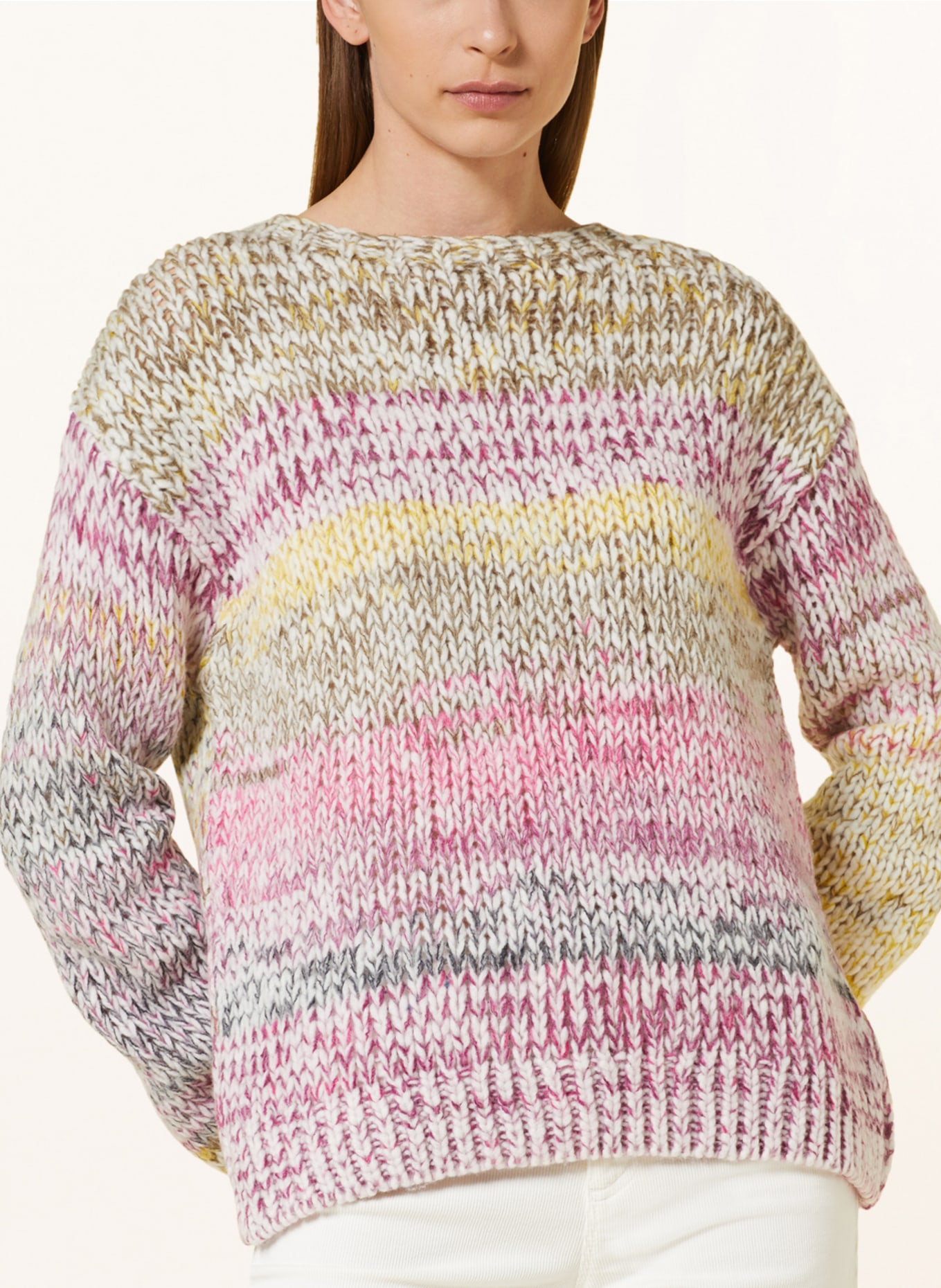 Marc O'Polo Sweater, Color: YELLOW/ OLIVE/ FUCHSIA (Image 4)