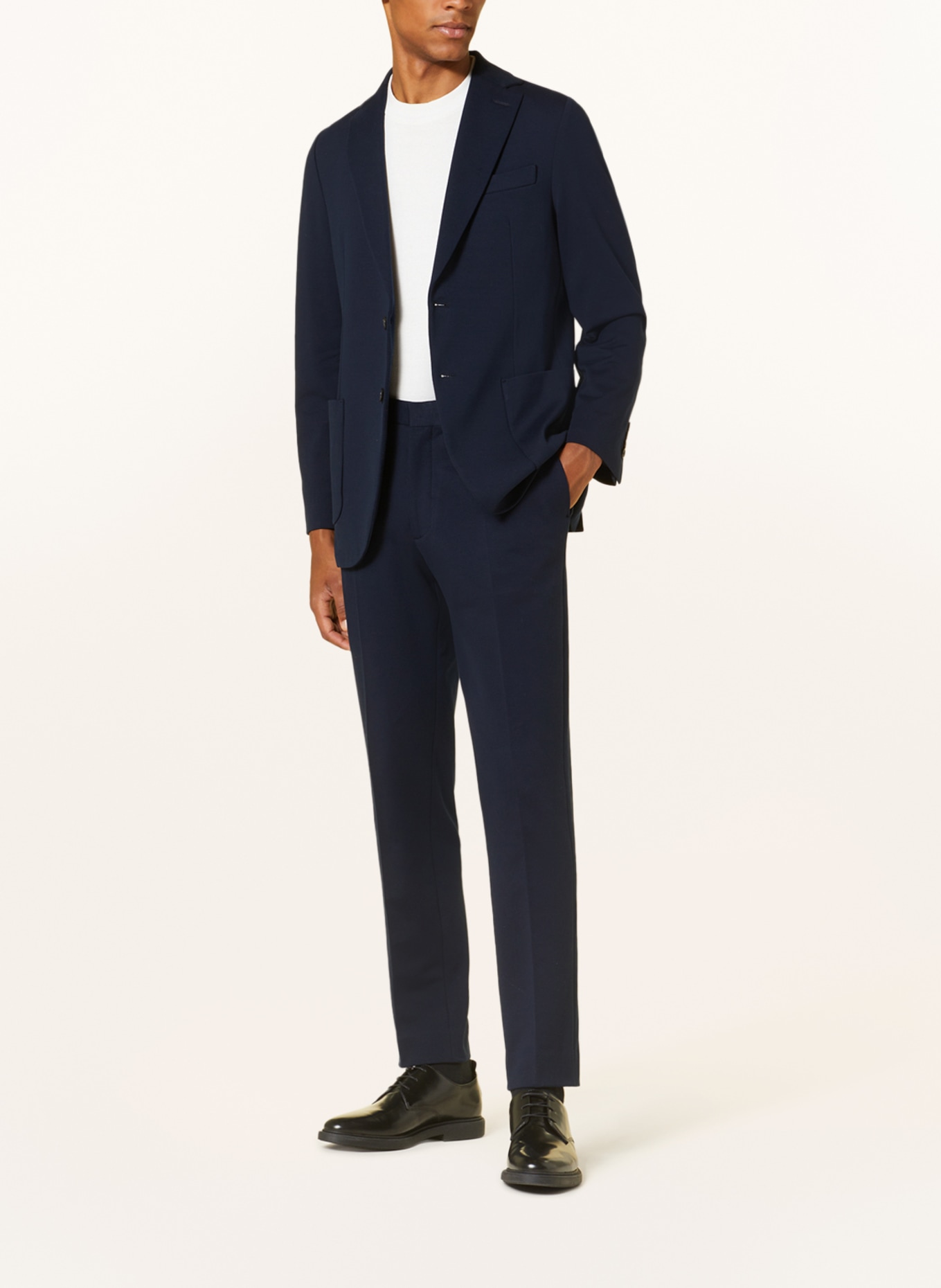 CIRCOLO 1901 Suit trousers slim fit in jersey, Color: 447 Blu Navy (Image 2)
