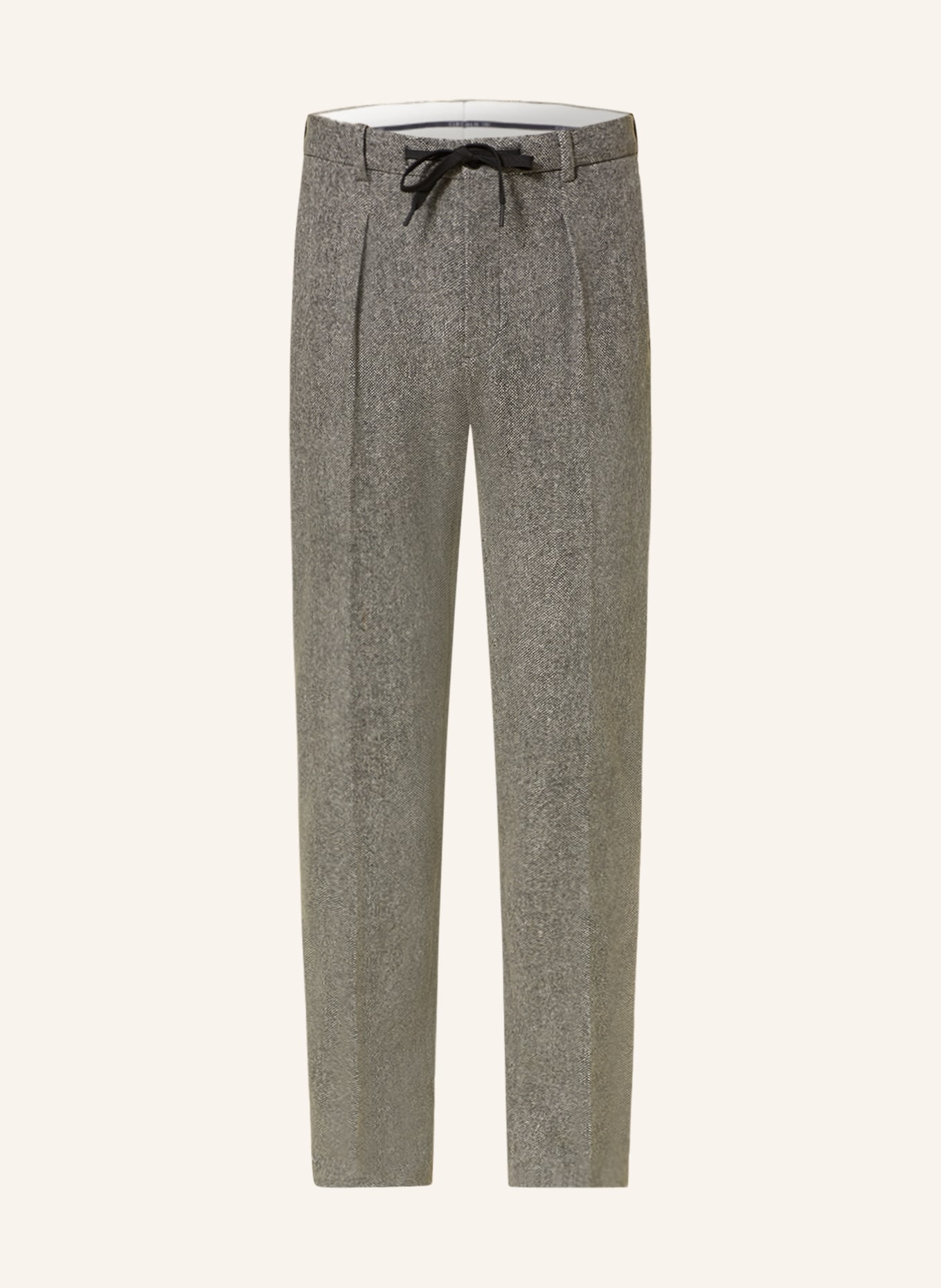CIRCOLO 1901 Suit trousers slim fit in jersey, Color: CARBO CARBONE-L (Image 1)
