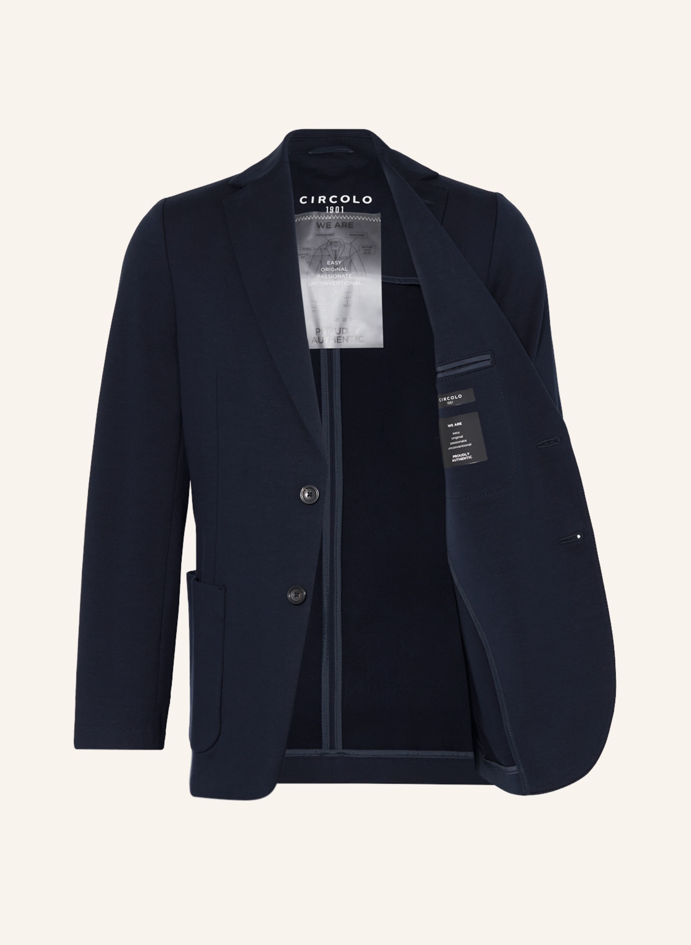 CIRCOLO 1901 Suit jacket extra slim fit made of jersey, Color: 447 Blu Navy (Image 4)