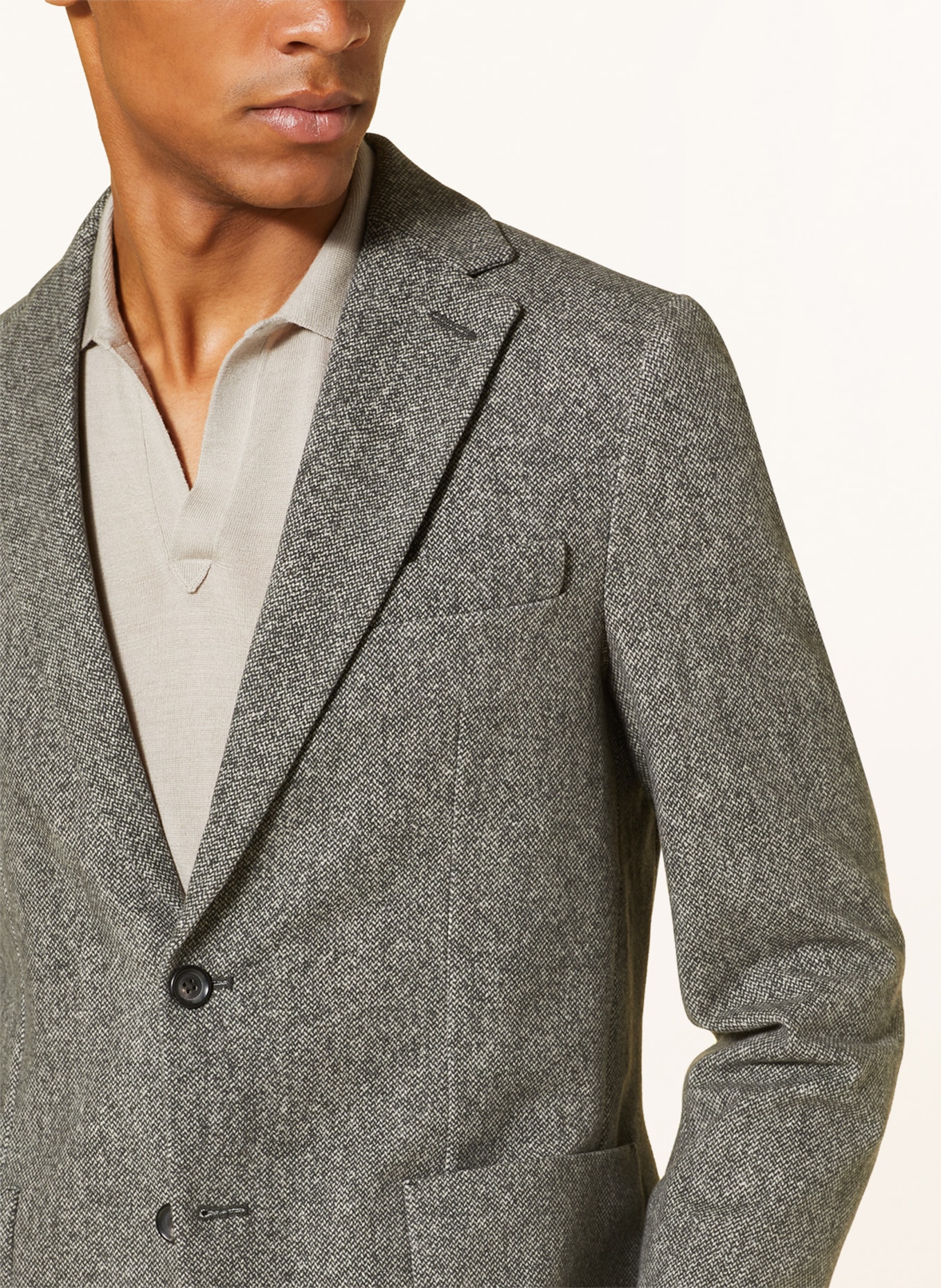 CIRCOLO 1901 Suit jacket extra slim fit made of jersey, Color: CARBO CARBONE-L (Image 5)