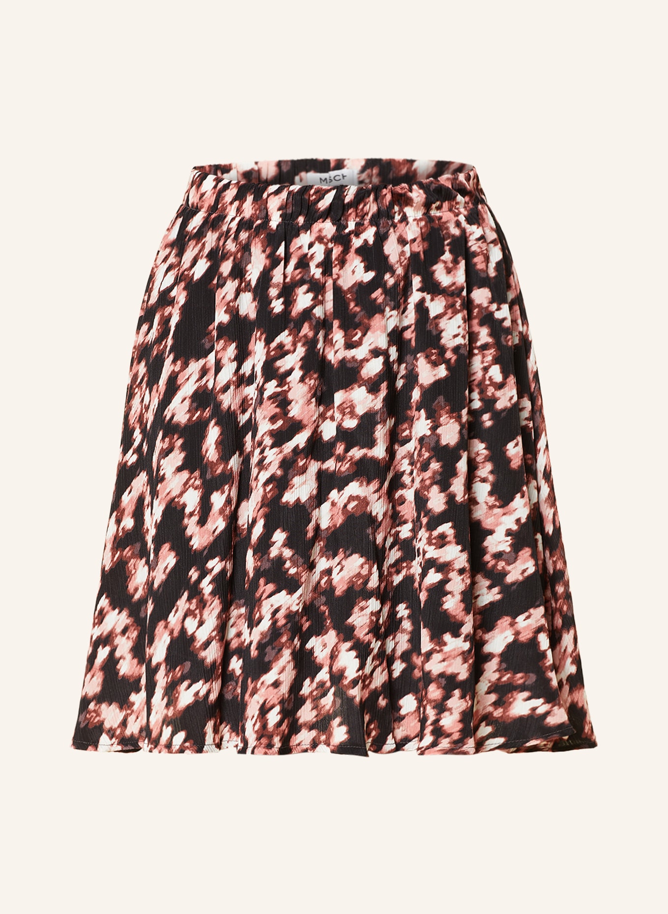 MSCH COPENHAGEN Skirt MSCHBELLAMAYA RHIAN, Color: BLACK/ LIGHT RED/ WHITE (Image 1)