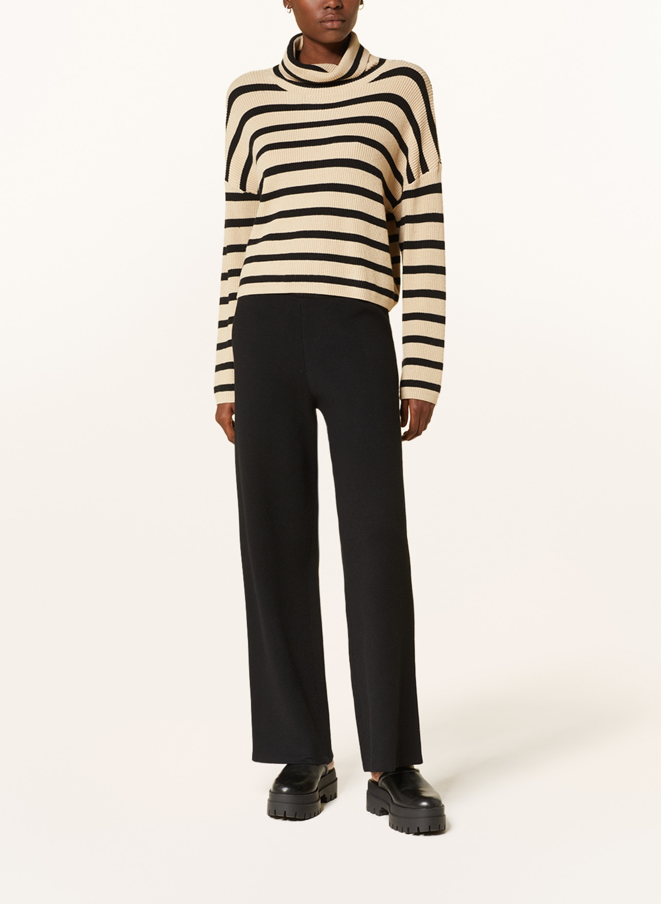 MSCH COPENHAGEN Knit trousers MSCHREGITTA RACHELLE, Color: BLACK (Image 2)