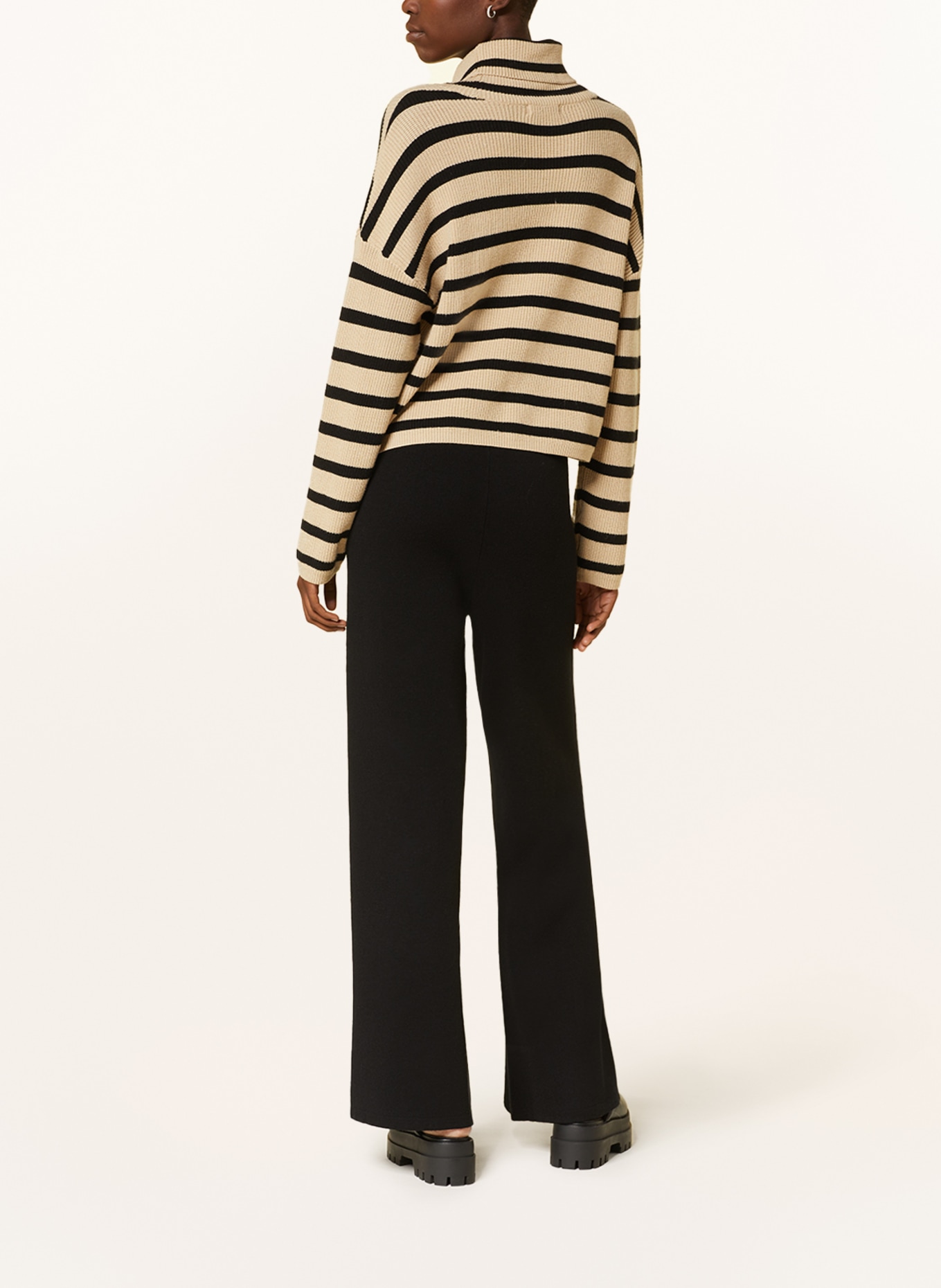 MSCH COPENHAGEN Knit trousers MSCHREGITTA RACHELLE, Color: BLACK (Image 3)