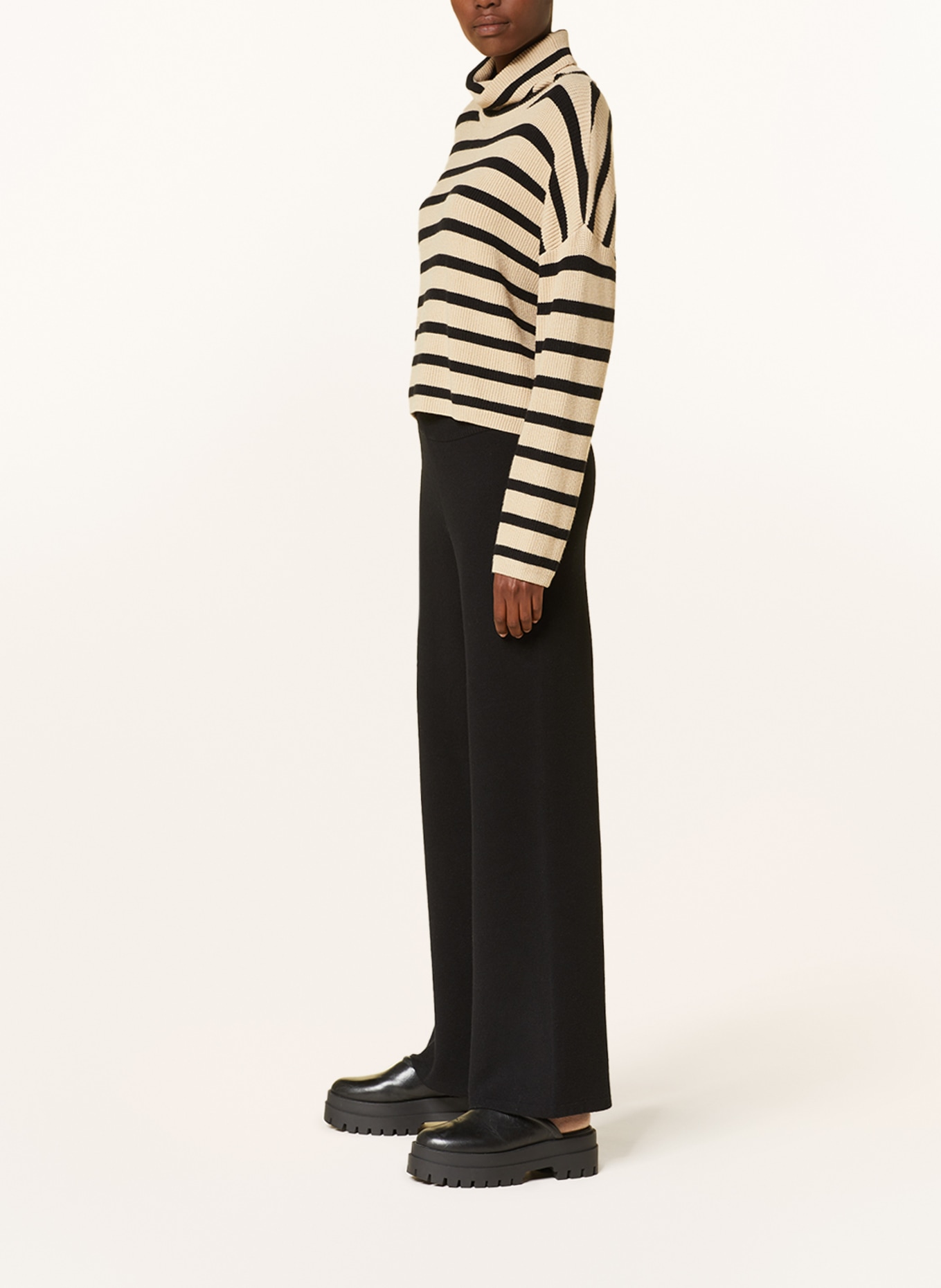 MSCH COPENHAGEN Knit trousers MSCHREGITTA RACHELLE, Color: BLACK (Image 4)