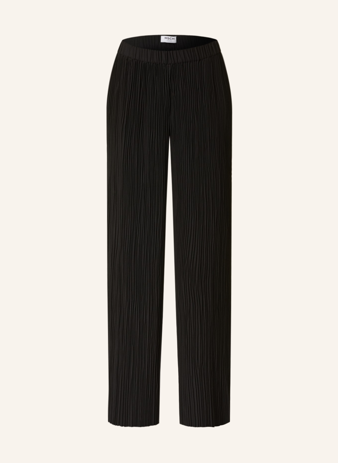 MSCH COPENHAGEN Pleated trousers MSCH BEVIN, Color: BLACK (Image 1)