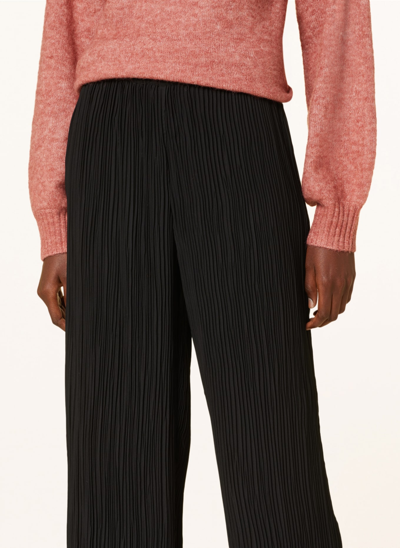 MSCH COPENHAGEN Pleated trousers MSCH BEVIN, Color: BLACK (Image 5)