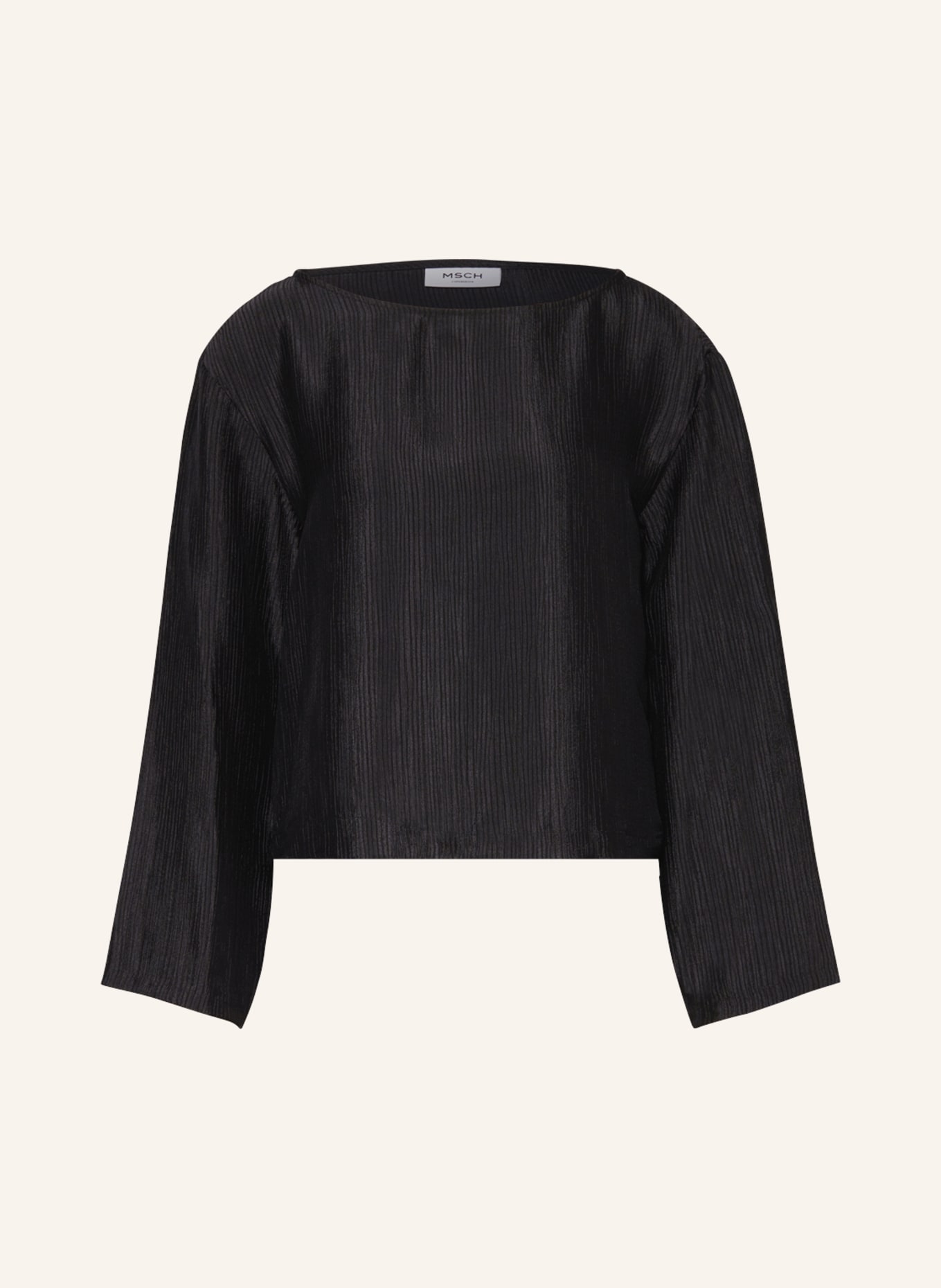 MSCH COPENHAGEN Shirt blouse MSCHEMBERLEE with cut-out, Color: BLACK (Image 1)