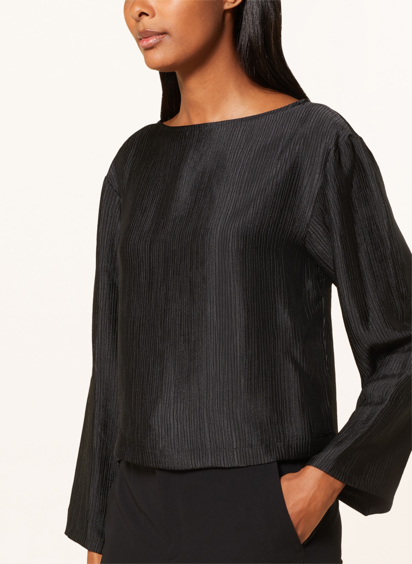 MSCH COPENHAGEN Shirt blouse MSCHEMBERLEE with cut-out, Color: BLACK (Image 4)