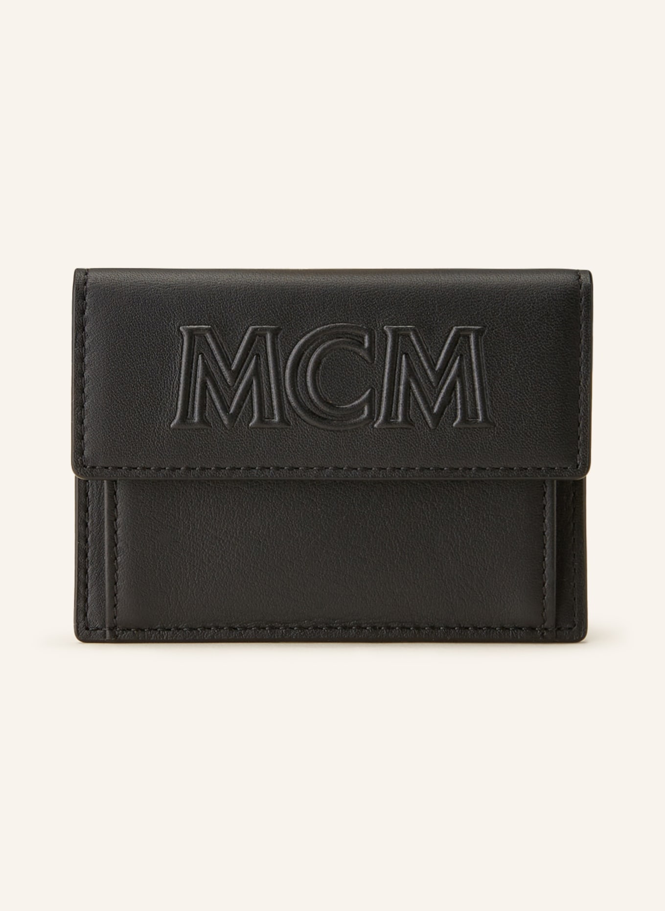 MCM Card case AREN with coin compartment, Color: BLACK (Image 1)