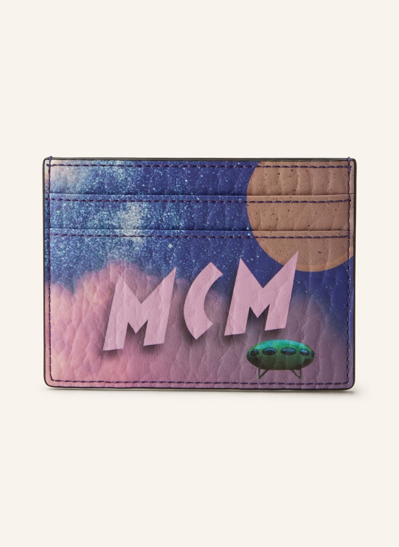 MCM Card case AREN, Color: LIGHT PURPLE/ PINK (Image 1)