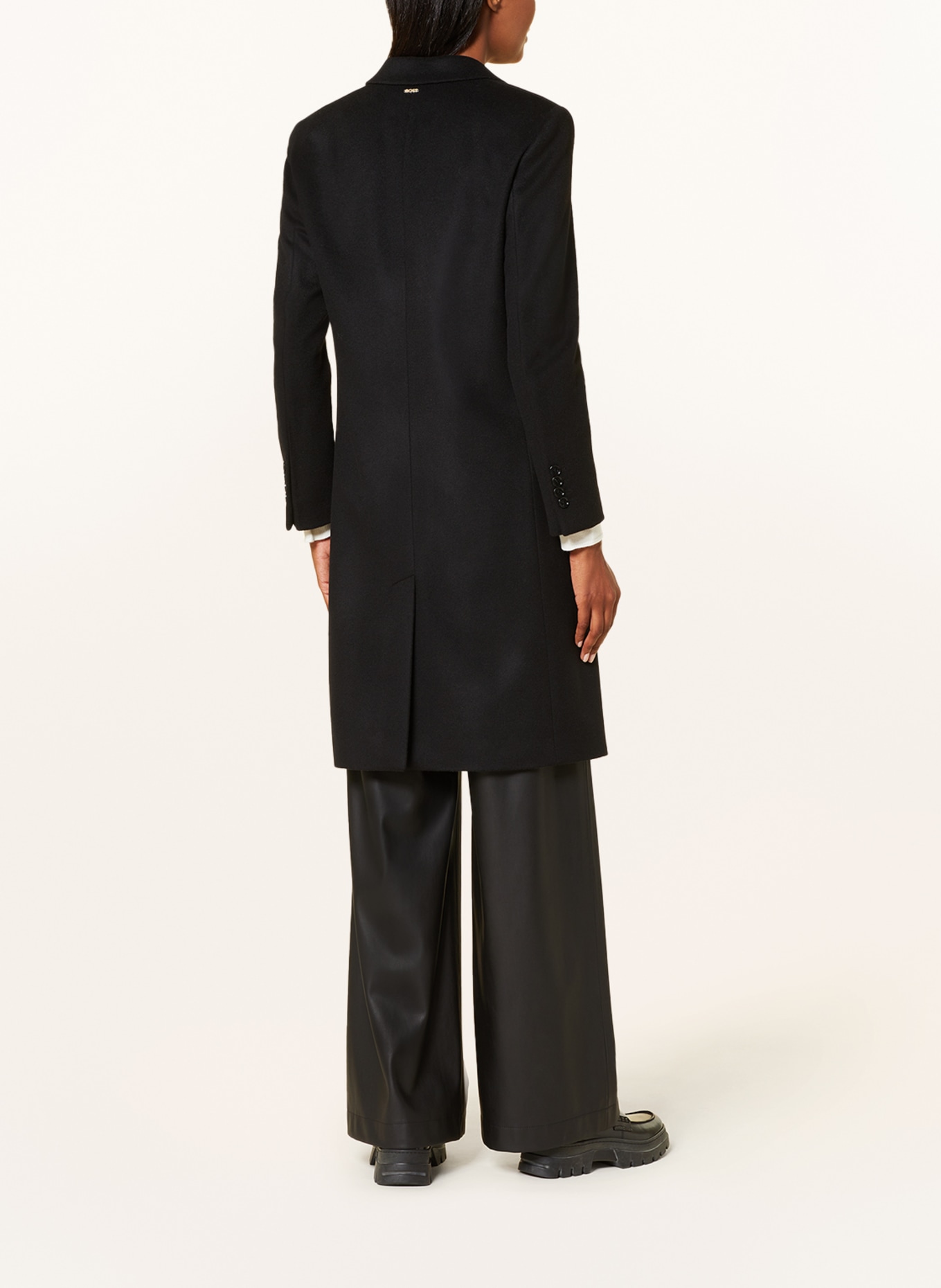 BOSS Wool coat CATARA, Color: BLACK (Image 3)