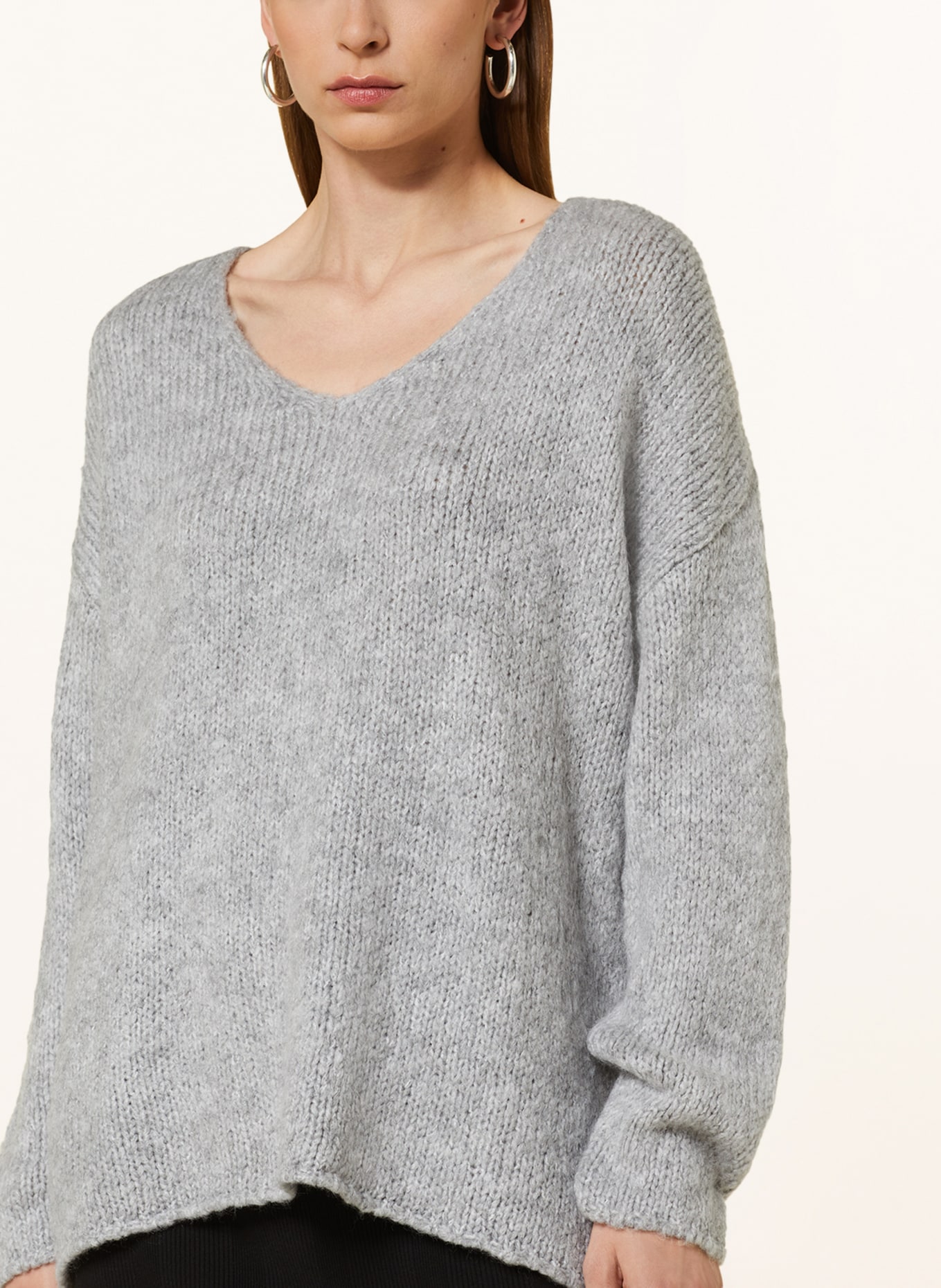 MORE & MORE Sweter oversize, Kolor: SZARY (Obrazek 4)