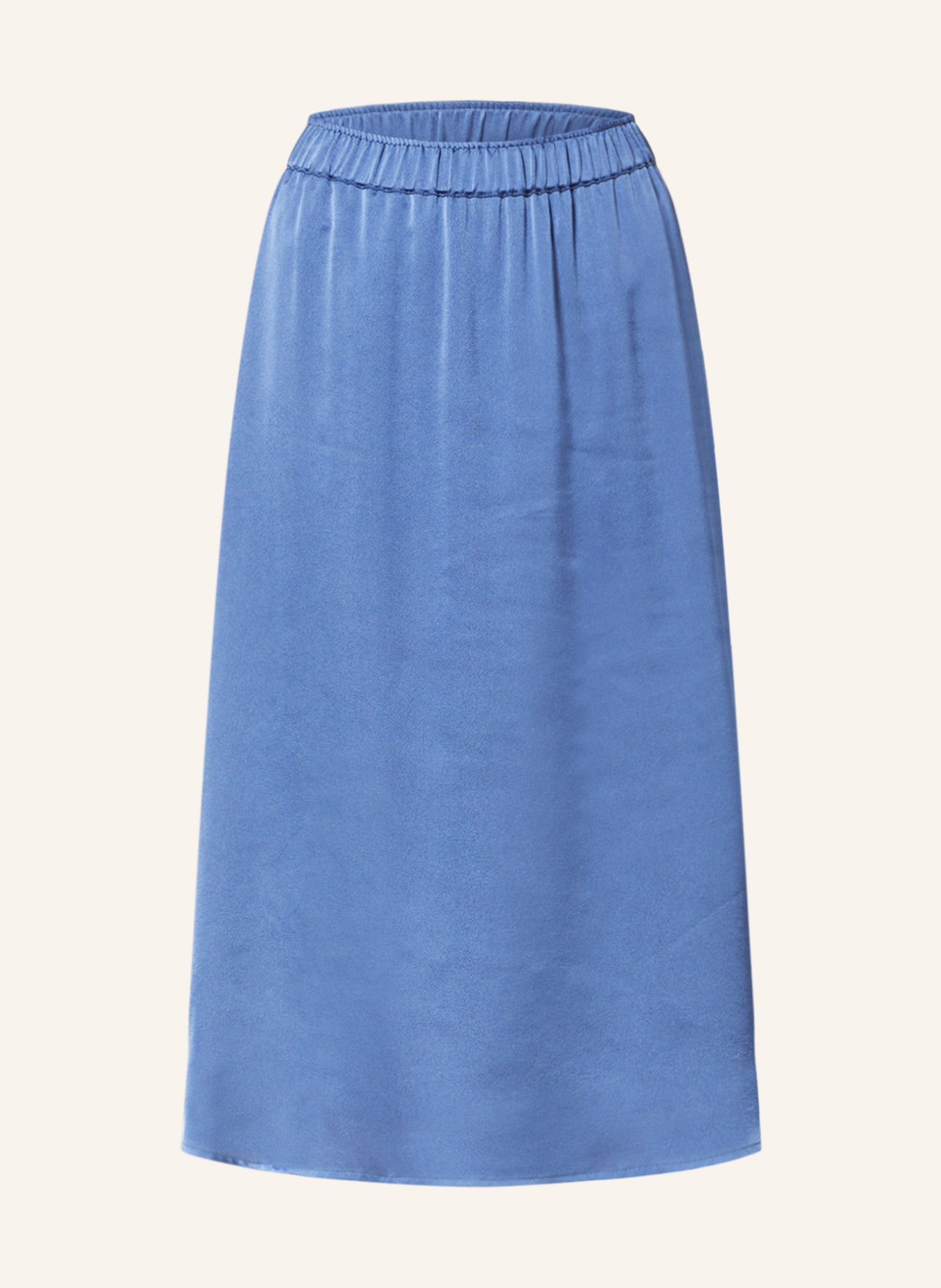 MORE & MORE Satin skirt, Color: BLUE (Image 1)