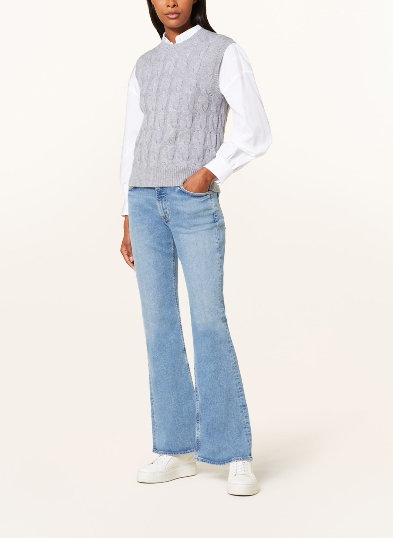 lilienfels Sweater vest with cashmere, Color: GRAY (Image 2)