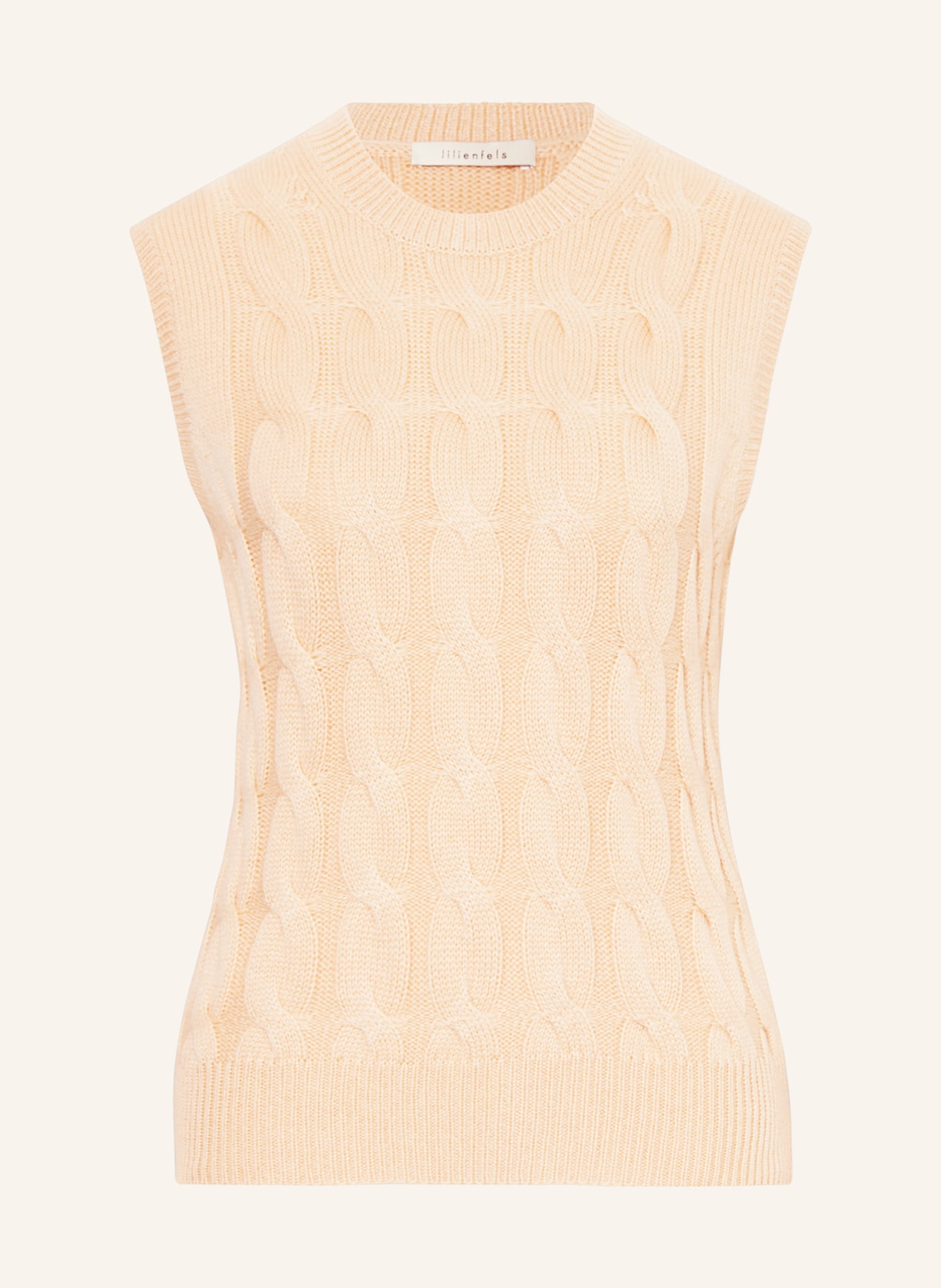 lilienfels Sweater vest with cashmere, Color: LIGHT BROWN (Image 1)