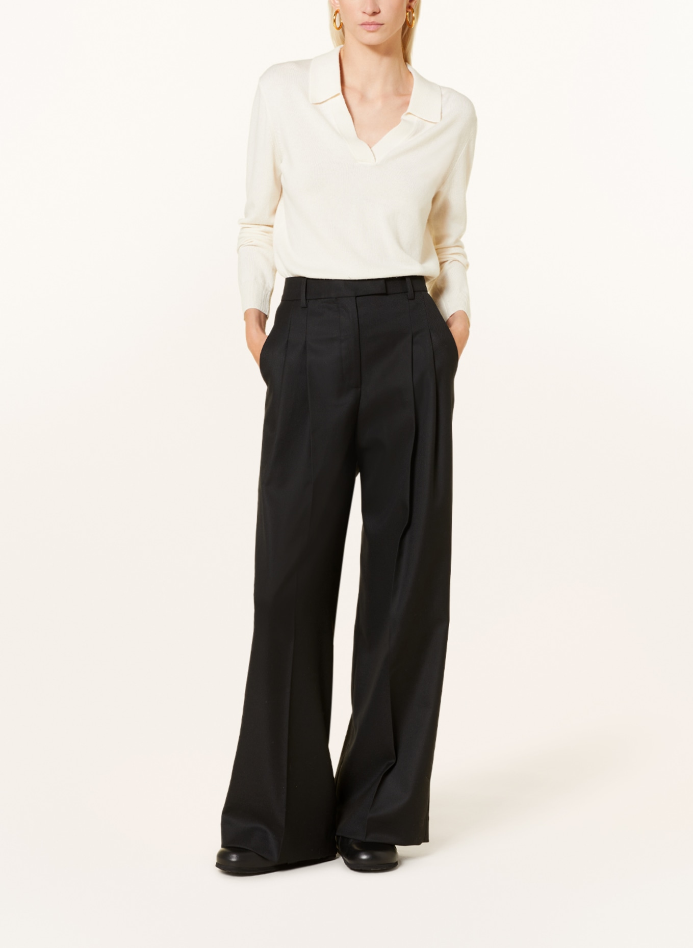 BY MALENE BIRGER Wide leg trousers CYMBARIA, Color: BLACK (Image 2)