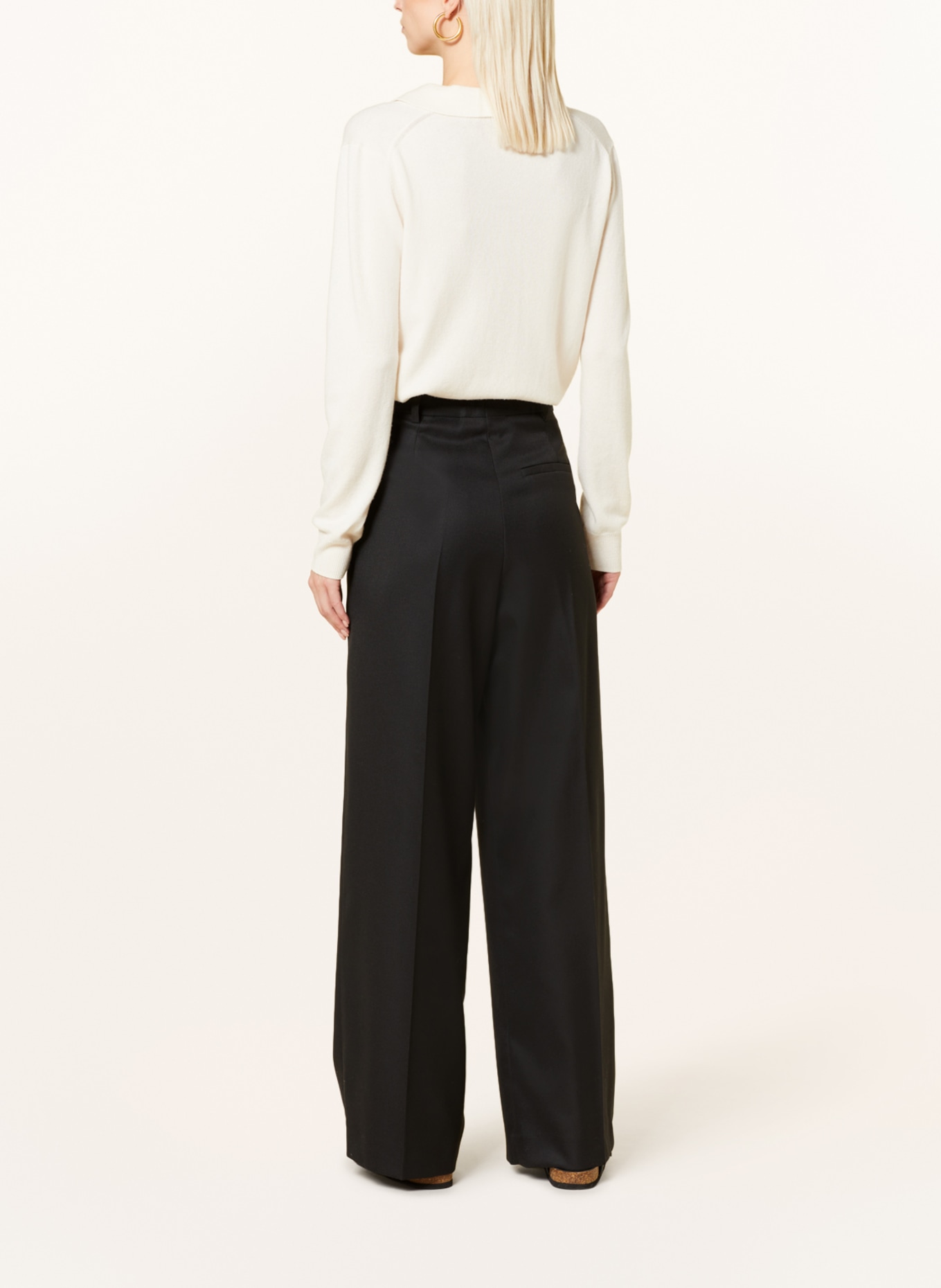 BY MALENE BIRGER Wide leg trousers CYMBARIA, Color: BLACK (Image 3)