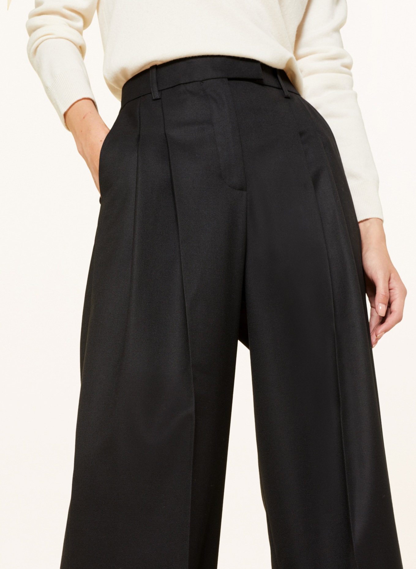 BY MALENE BIRGER Wide leg trousers CYMBARIA, Color: BLACK (Image 5)