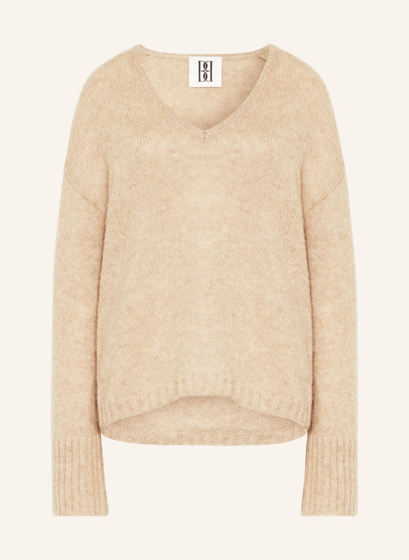 BY MALENE BIRGER Oversized sweater CIMONE with mohair, Color: BEIGE (Image 1)